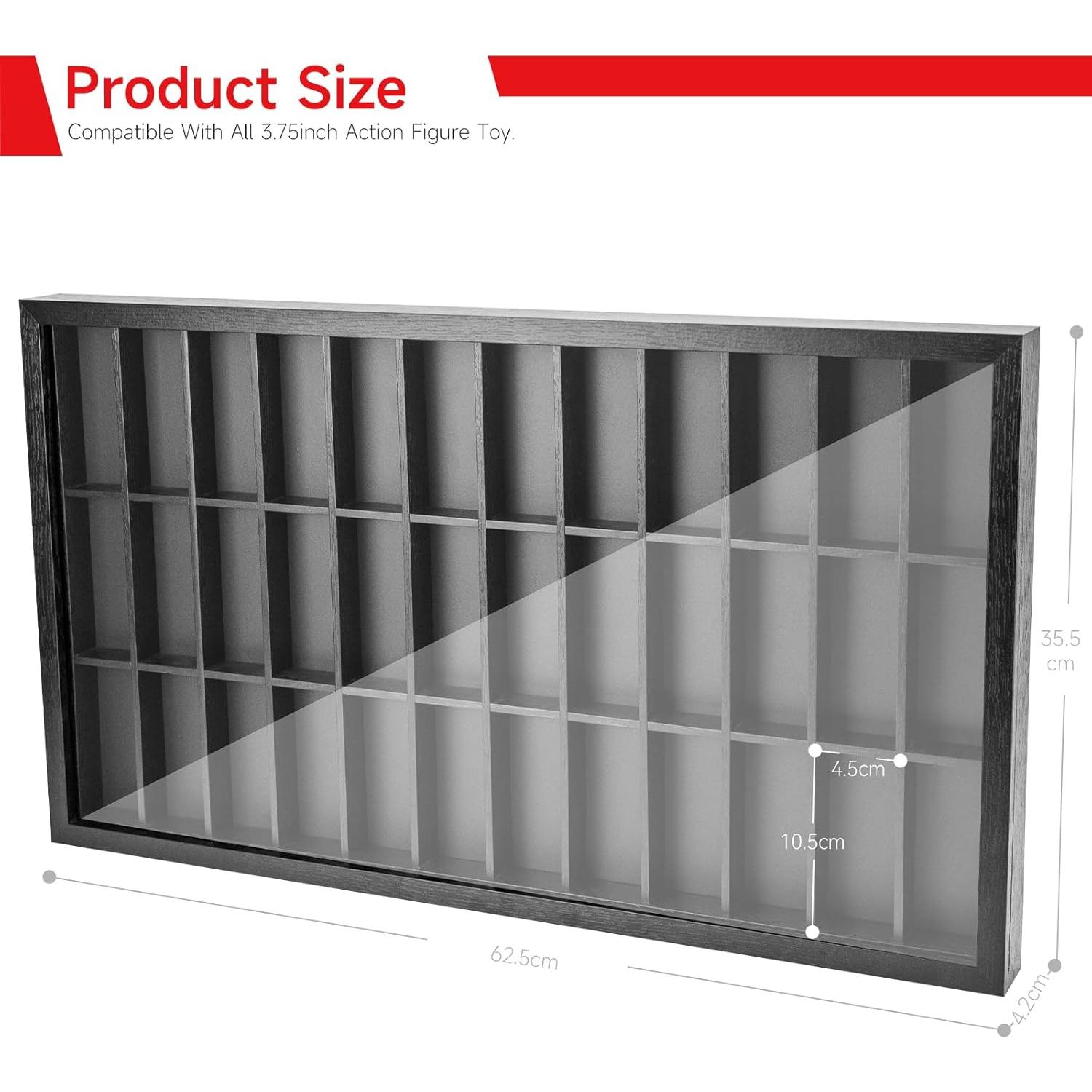 Caja de Exhibición SIXPOINTS para Figuras de Acción 36 Compartimentos