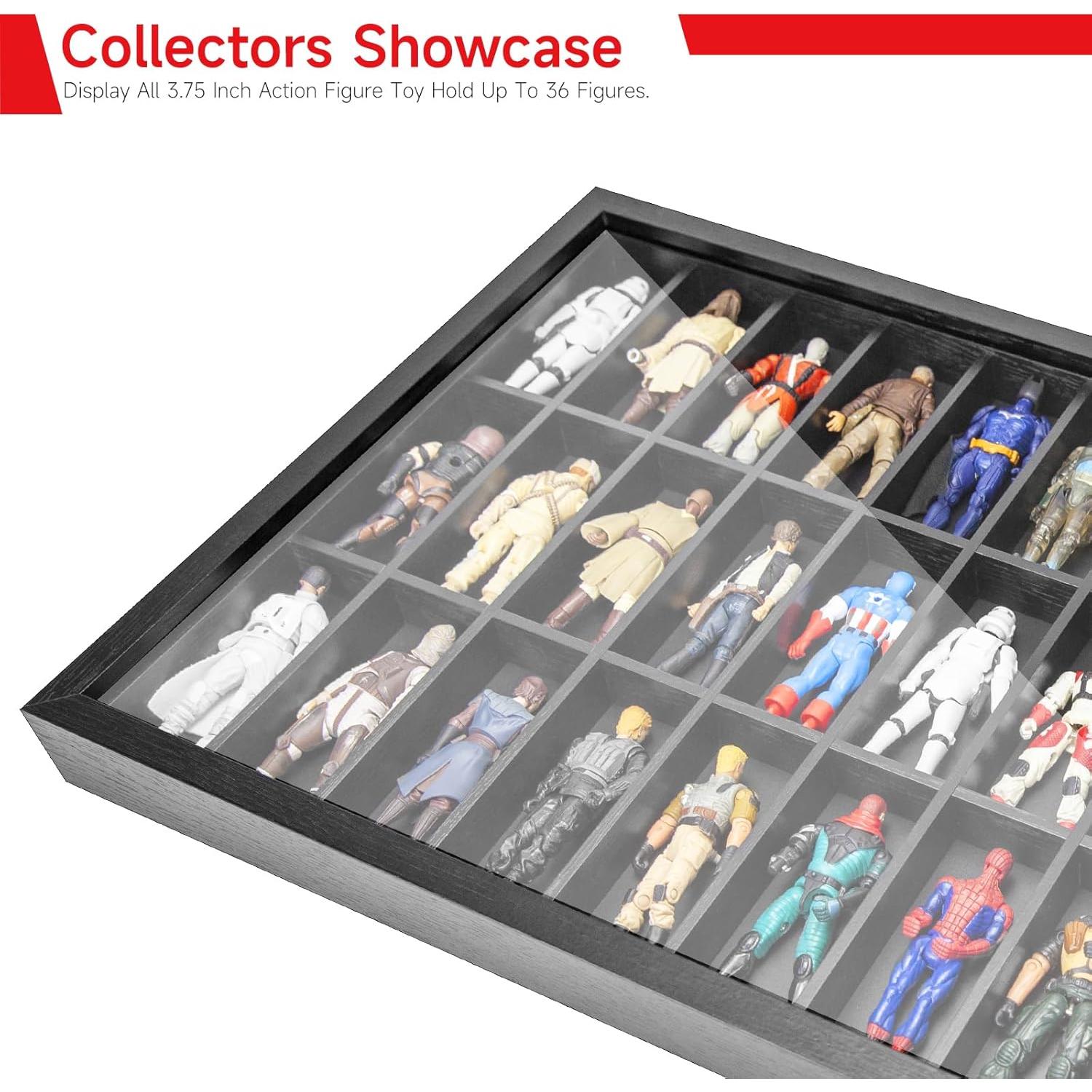 Caja de Exhibición SIXPOINTS para Figuras de Acción 36 Compartimentos