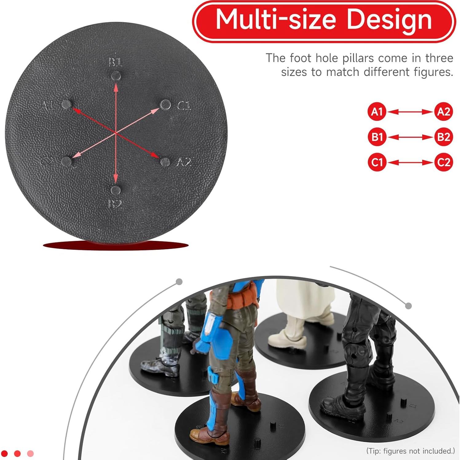 Soportes de Figuras de Acción SIXPOINTS 28 Piezas Multi-PEG