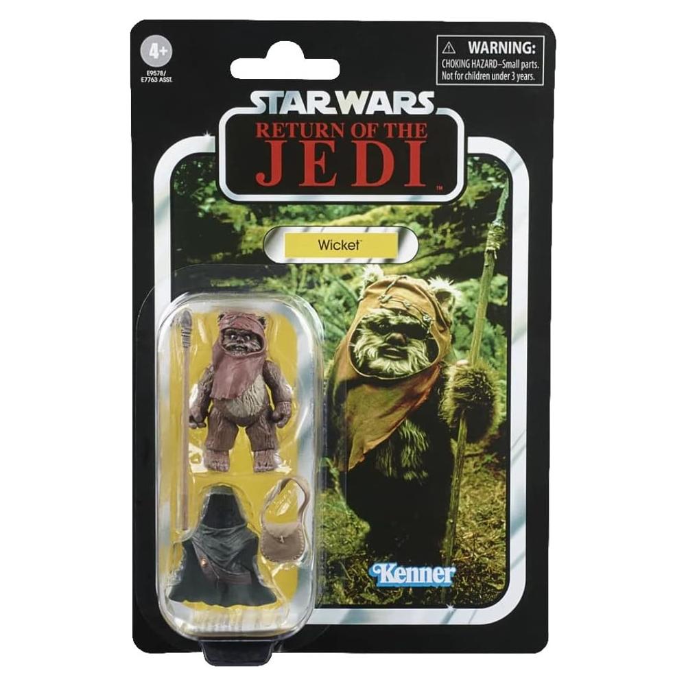 Figura de Acción Wicket Star Wars Vintage 3.75" Hasbro