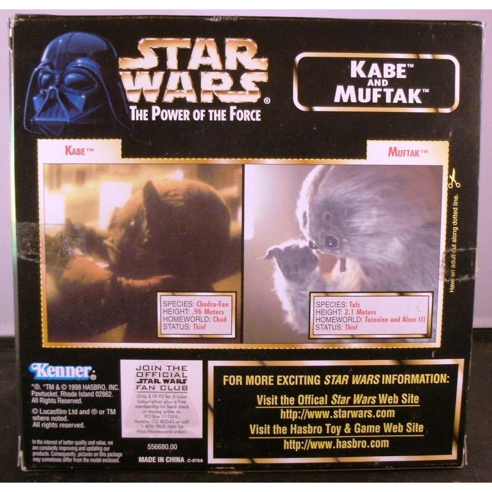 Figuras de Acción Star Wars Poder de la Fuerza Kabe y Muftak