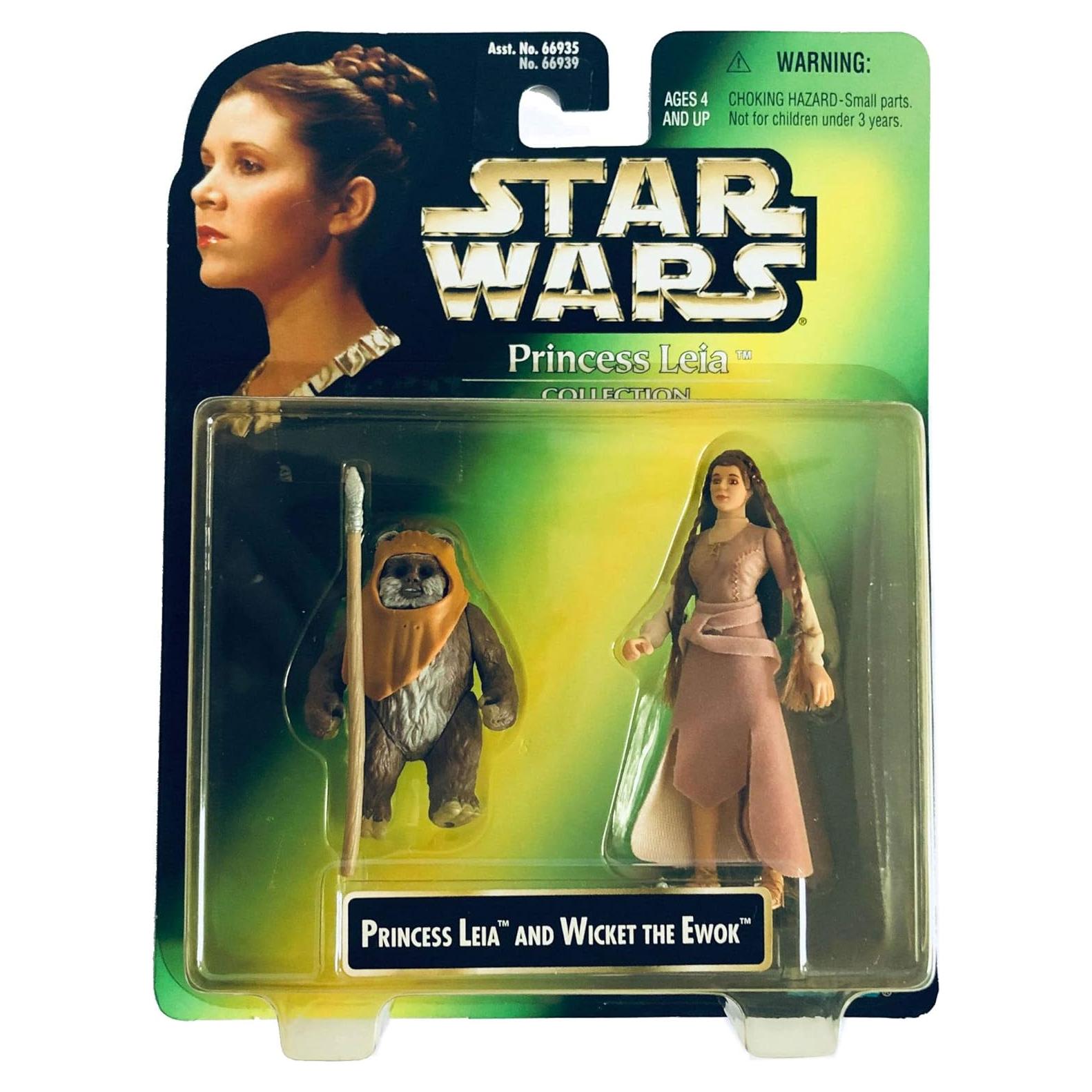 Figura de Acción Princesa Leia y Wicket Ewok Kenner 10 cm