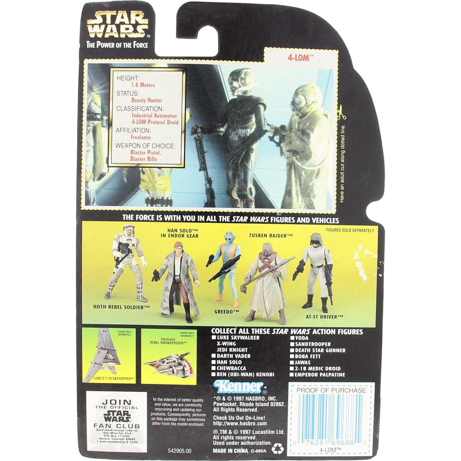 Figura de Acción Star Wars 4-Lom Kenner 1997 9.5 cm