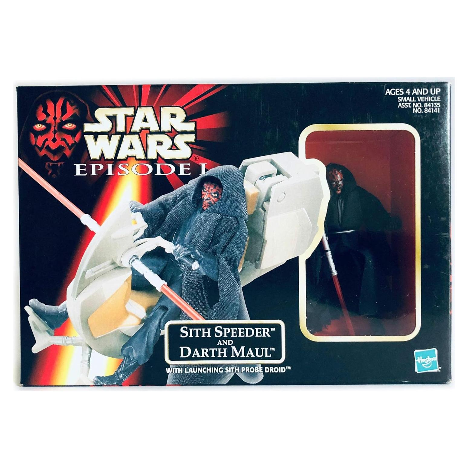 Star Wars Speeder Sith y Figura de Acción Darth Maul 9.5 cm