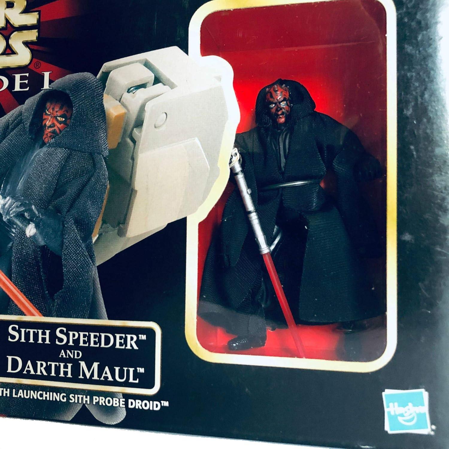 Star Wars Speeder Sith y Figura de Acción Darth Maul 9.5 cm