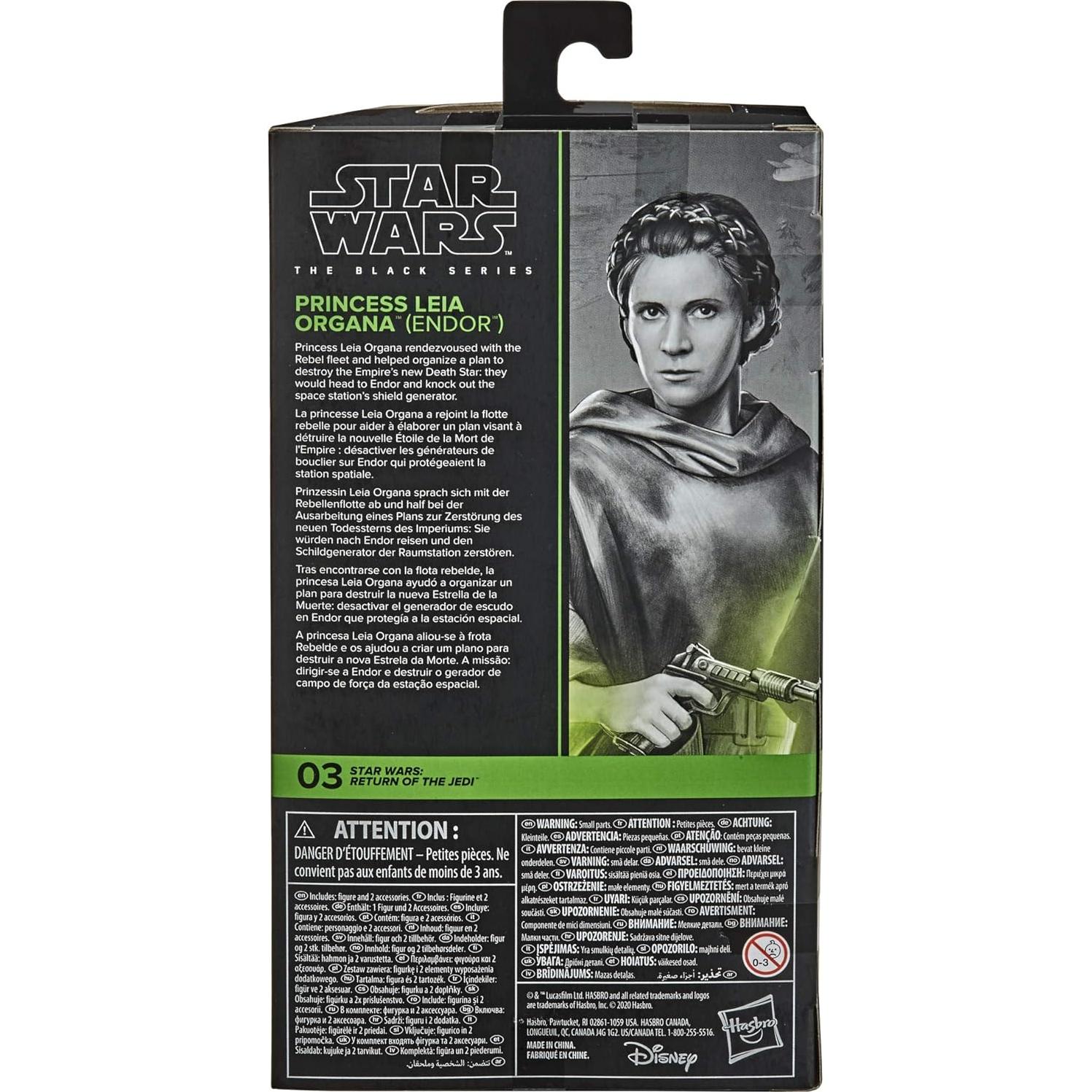 Figura Coleccionable Princesa Leia Organa Endor 15.24 cm Hasbro