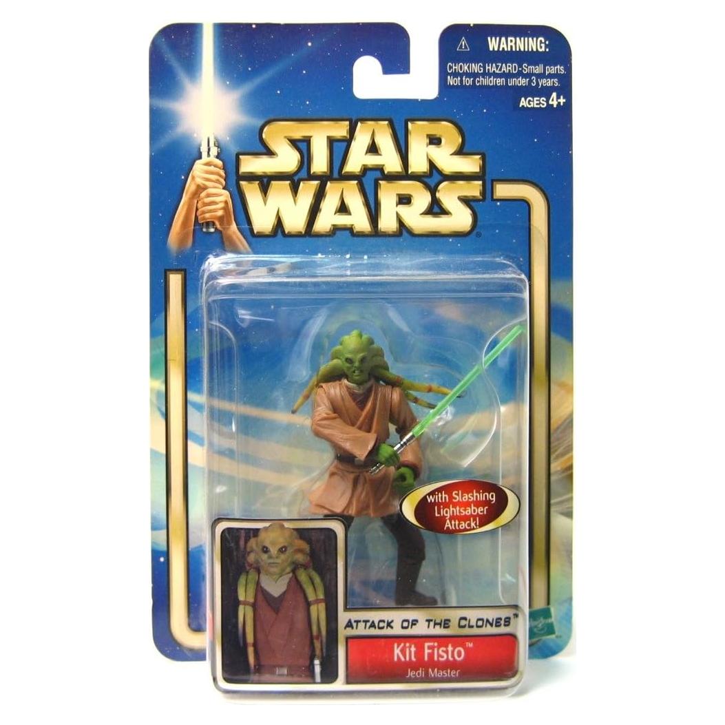 Figura de Acción Kit Fisto Star Wars 2002 Hasbro 15cm