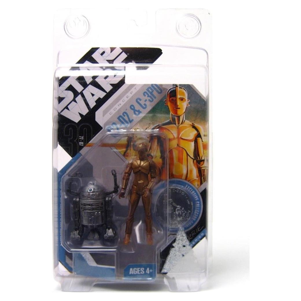 Figuras de acción Star Wars McQuarrie R2-D2 y C-3PO 30 Aniversario