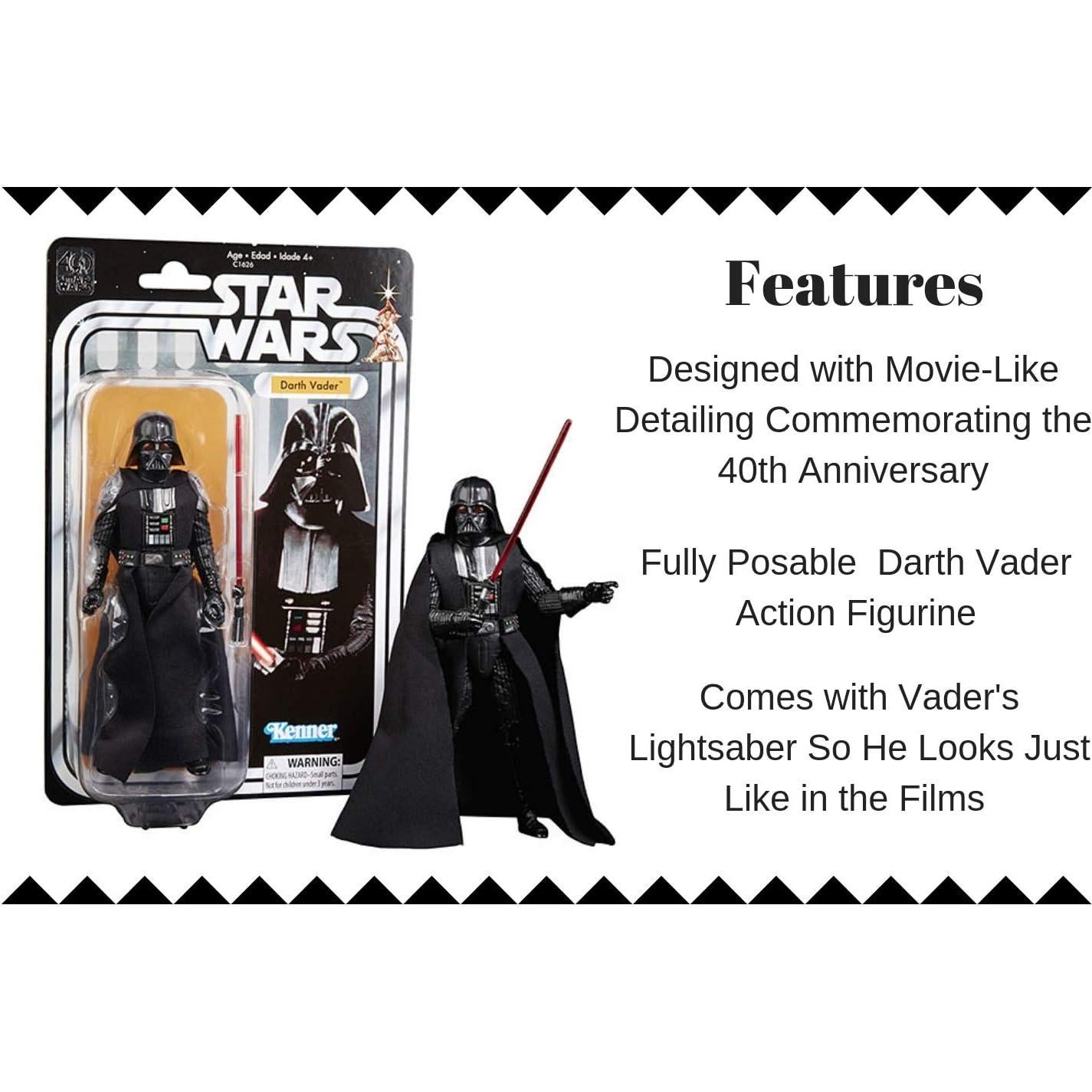 Figura de acción Darth Vader 40 Aniversario Star Wars 15 cm