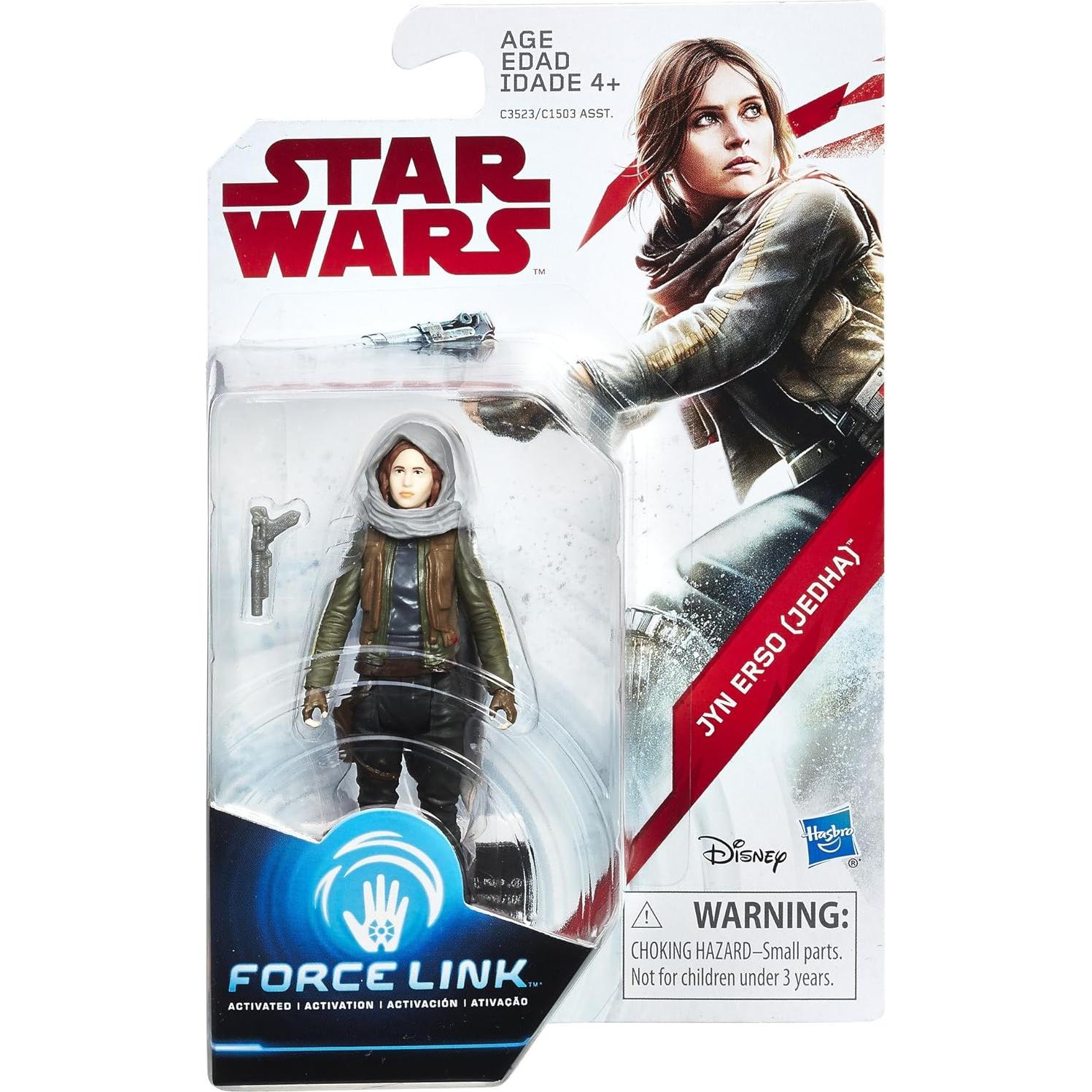 Figura Jyn Erso (Jedha) Star Wars con Fuerza Link 9.5 cm