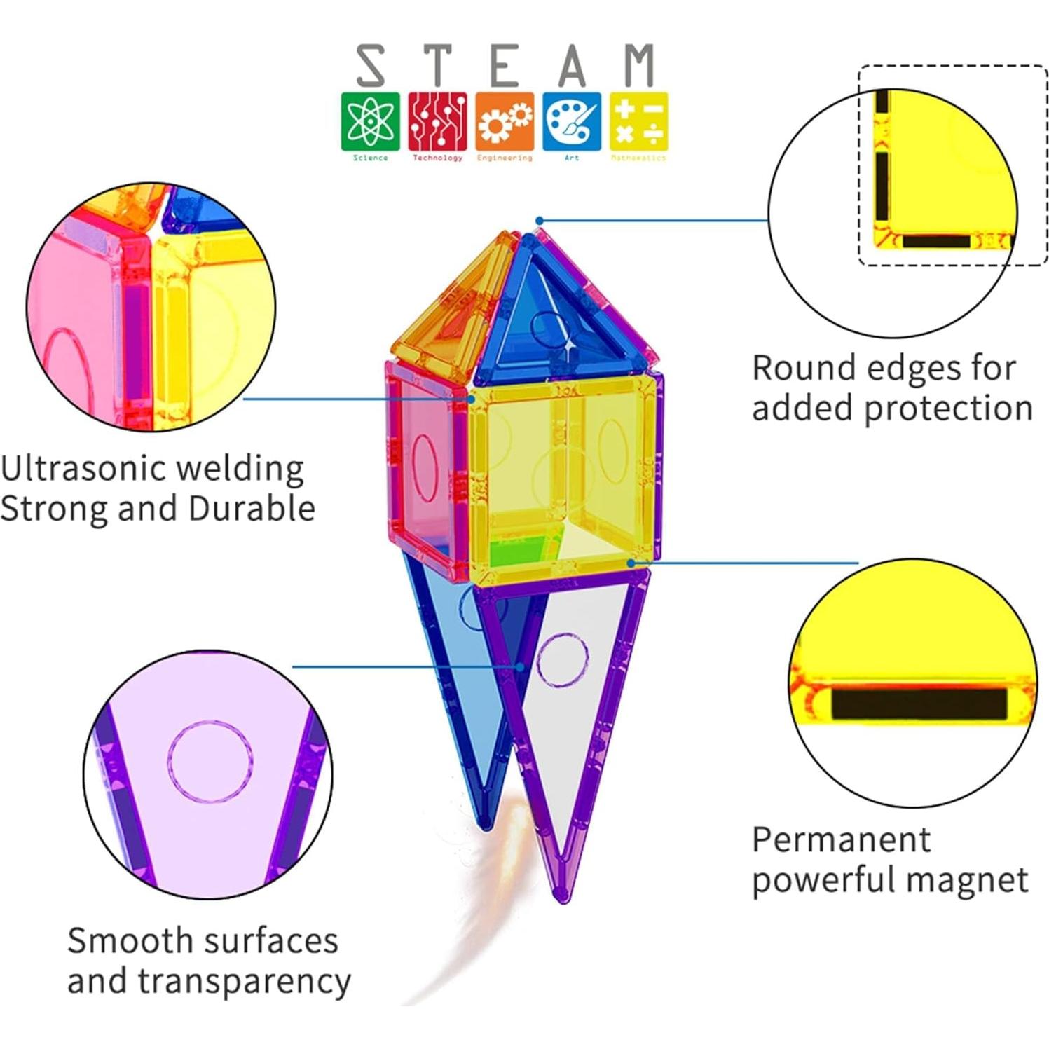 Juguete Magnético Everplay 66 Piezas para Niños 3 Años+