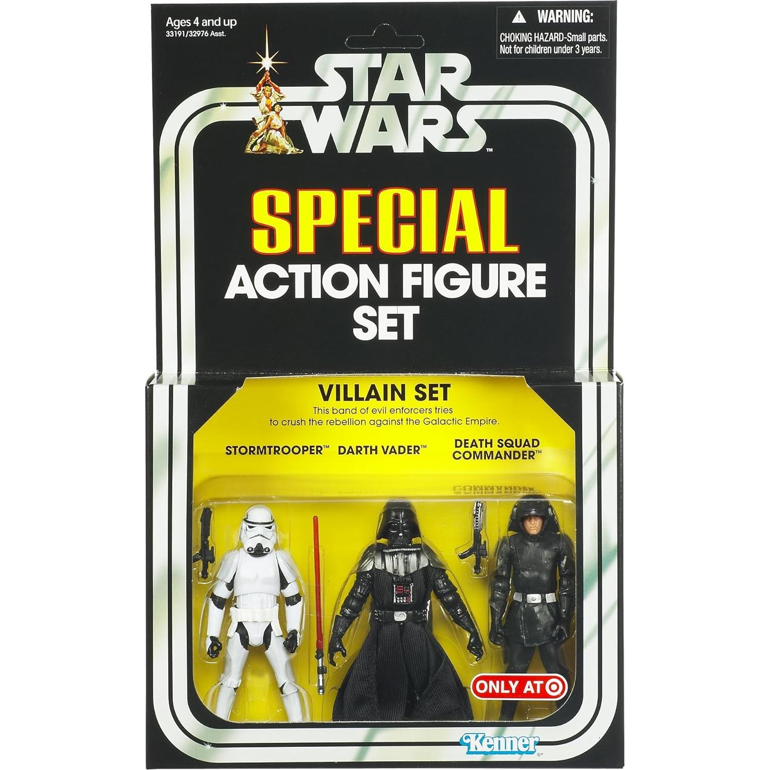 Figuras de Acción Star Wars Kenner 3Pack Villanos Darth Vader