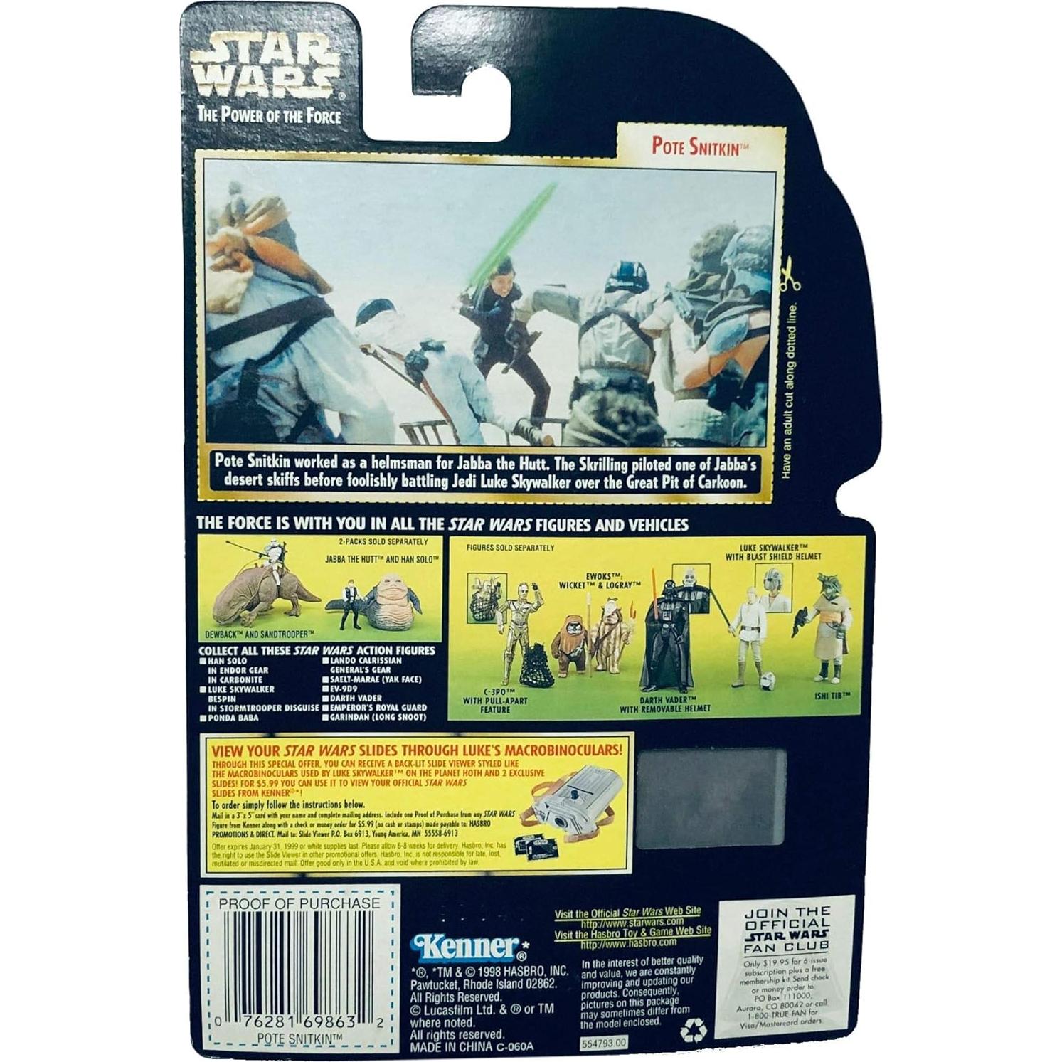 Figura de Acción Pote Snitkin Kenner Star Wars 7.62cm