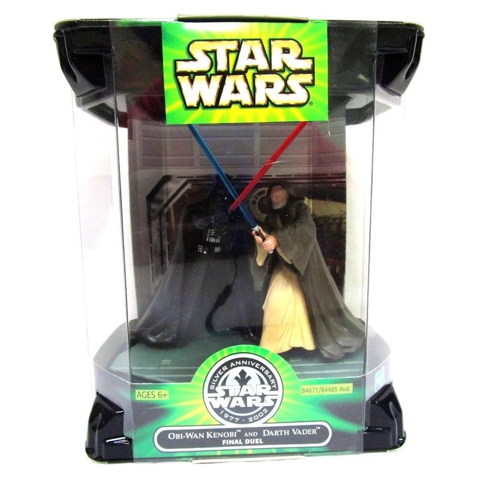 Figuras de Acción Star Wars 25 Aniversario Hasbro Obi-Wan y Darth Vader