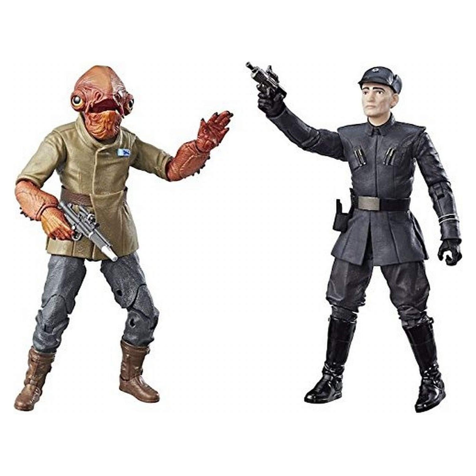 Figuras de Acción Star Wars Hasbro Almirante Ackbar y Oficial 25.6cm