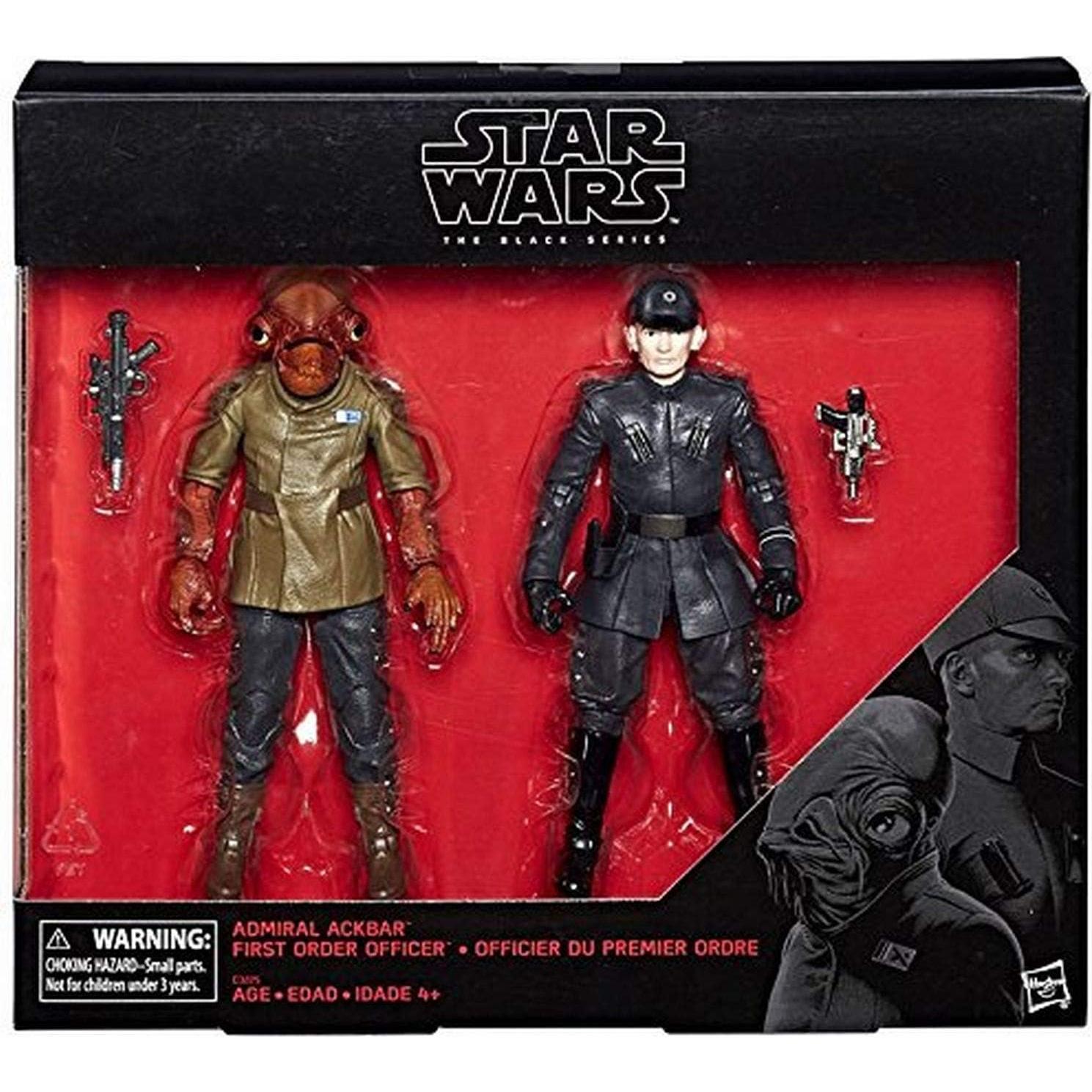 Figuras de Acción Star Wars Hasbro Almirante Ackbar y Oficial 25.6cm