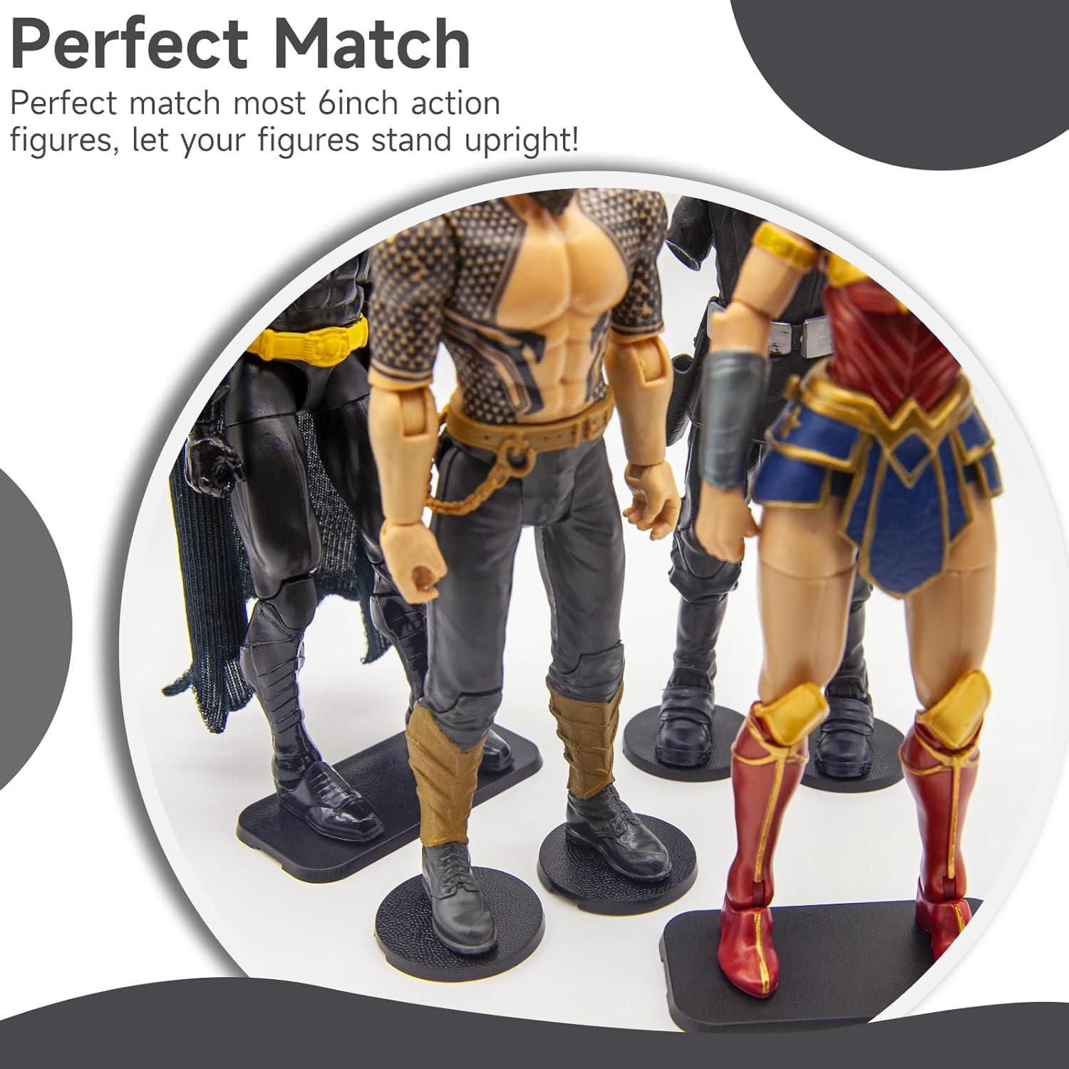 Base de Soporte Plástico Negro EBCO 50 Pcs 32mm para Figuras 15.24cm