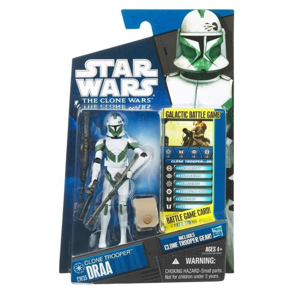 Figura de Acción Star Wars Hasbro Guerras Clon Draa CW No. 35