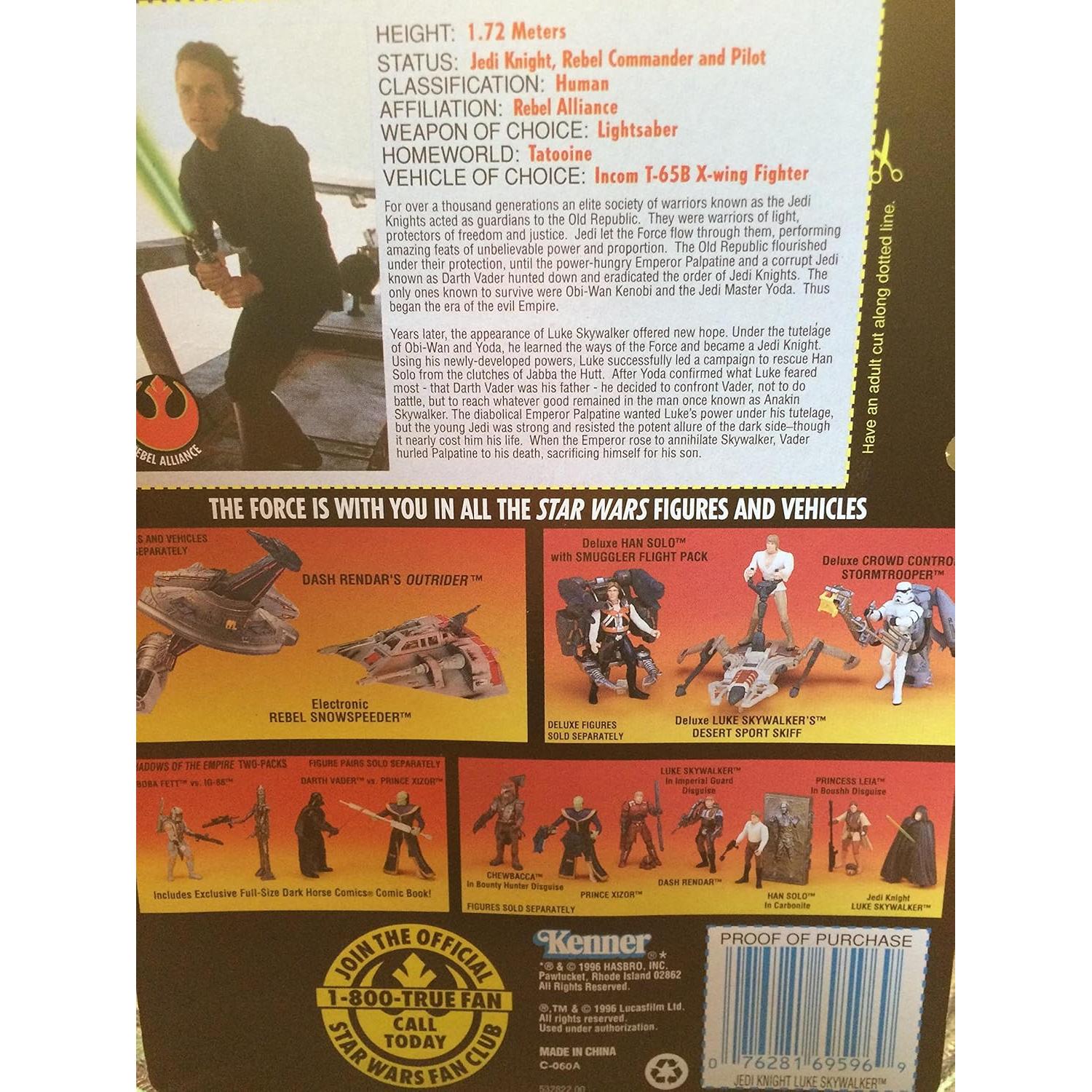 Figura de Acción Luke Skywalker Caballero Jedi Hasbro 22.6cm