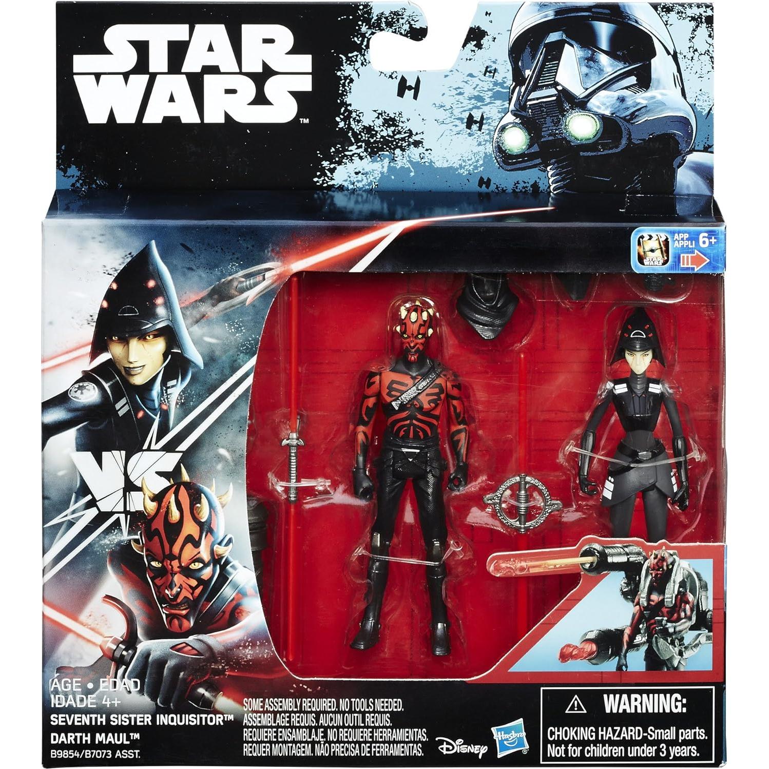 Figura Deluxe Inquisidor y Aprendiz Rojo Star Wars Hasbro