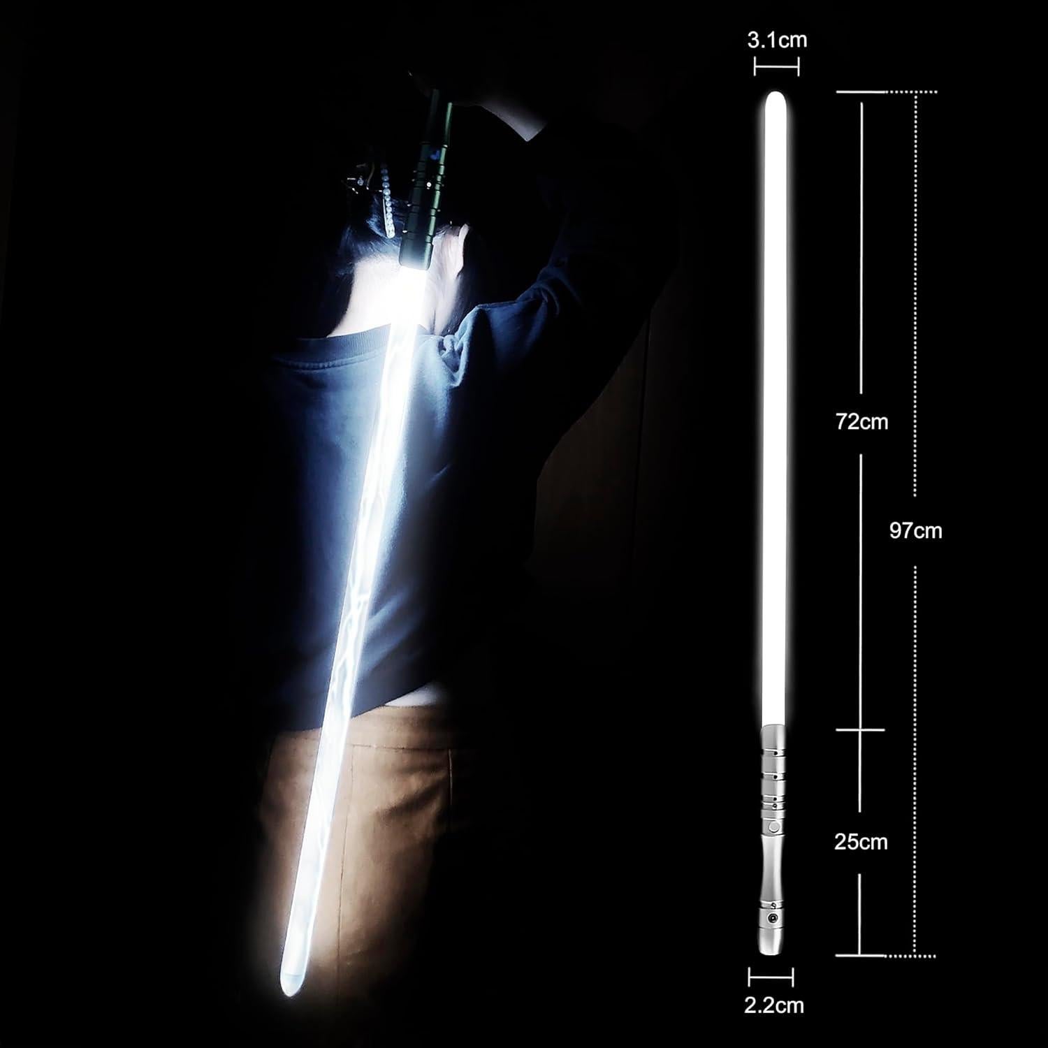 Sable de Luz Pro Lightsaber YDDSABER 97 cm Recargable Blanco