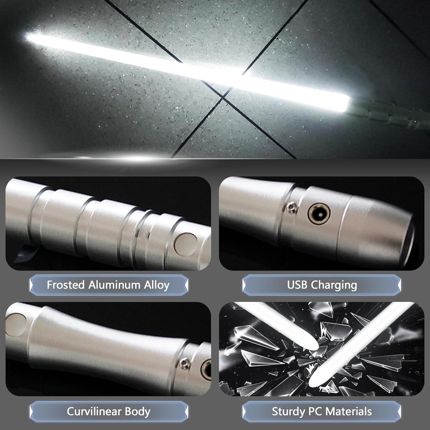 Sable de Luz Pro Lightsaber YDDSABER 97 cm Recargable Blanco