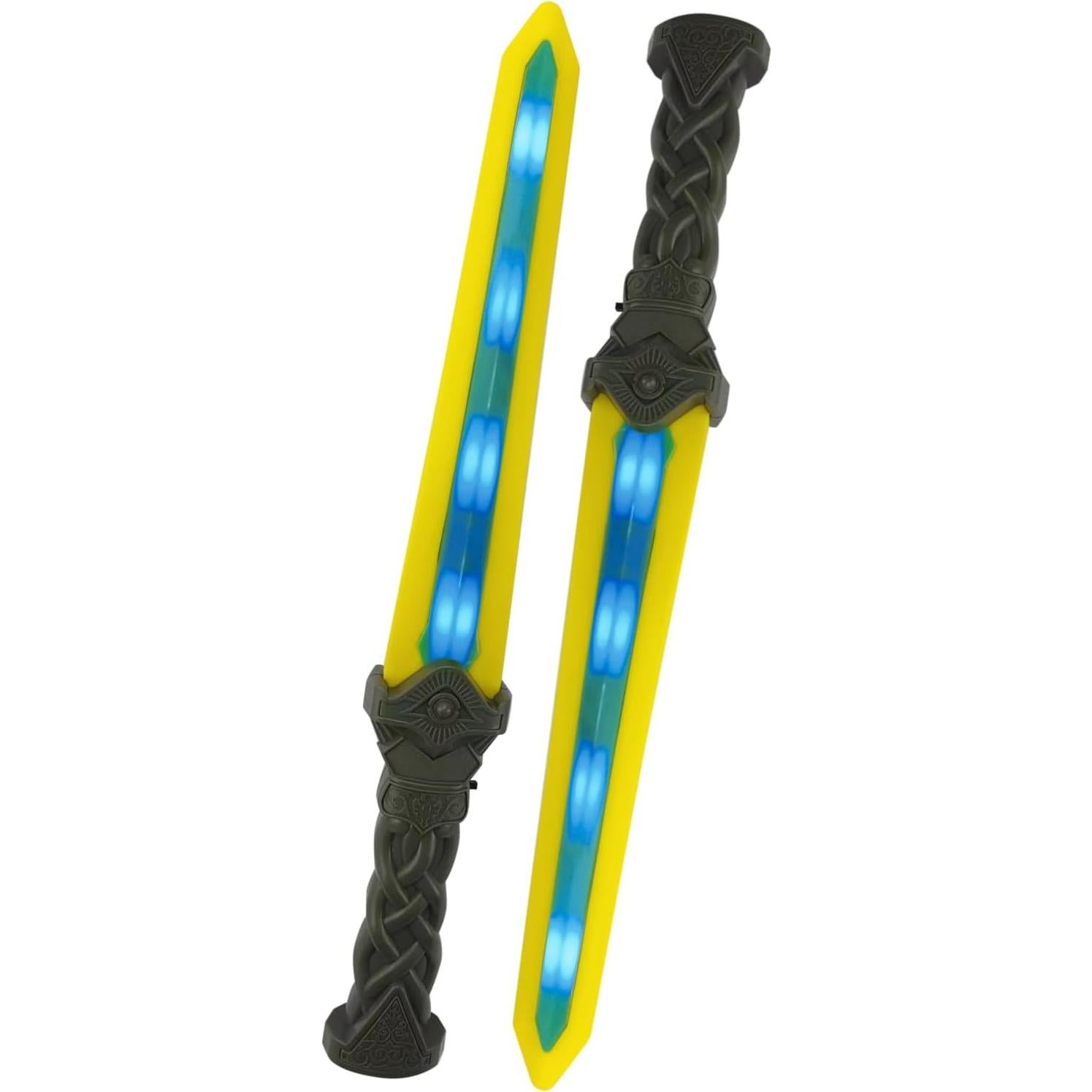 Espadas de Luz LED Geospace Gladiador 18" - 2 Pack para Niños y Adultos