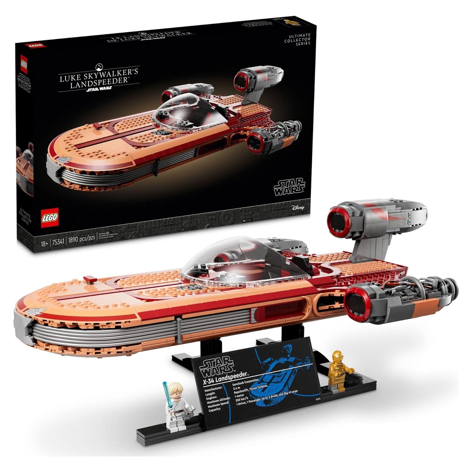 LEGO Star Wars Landspeeder Luke Skywalker 75341, 1890 Piezas