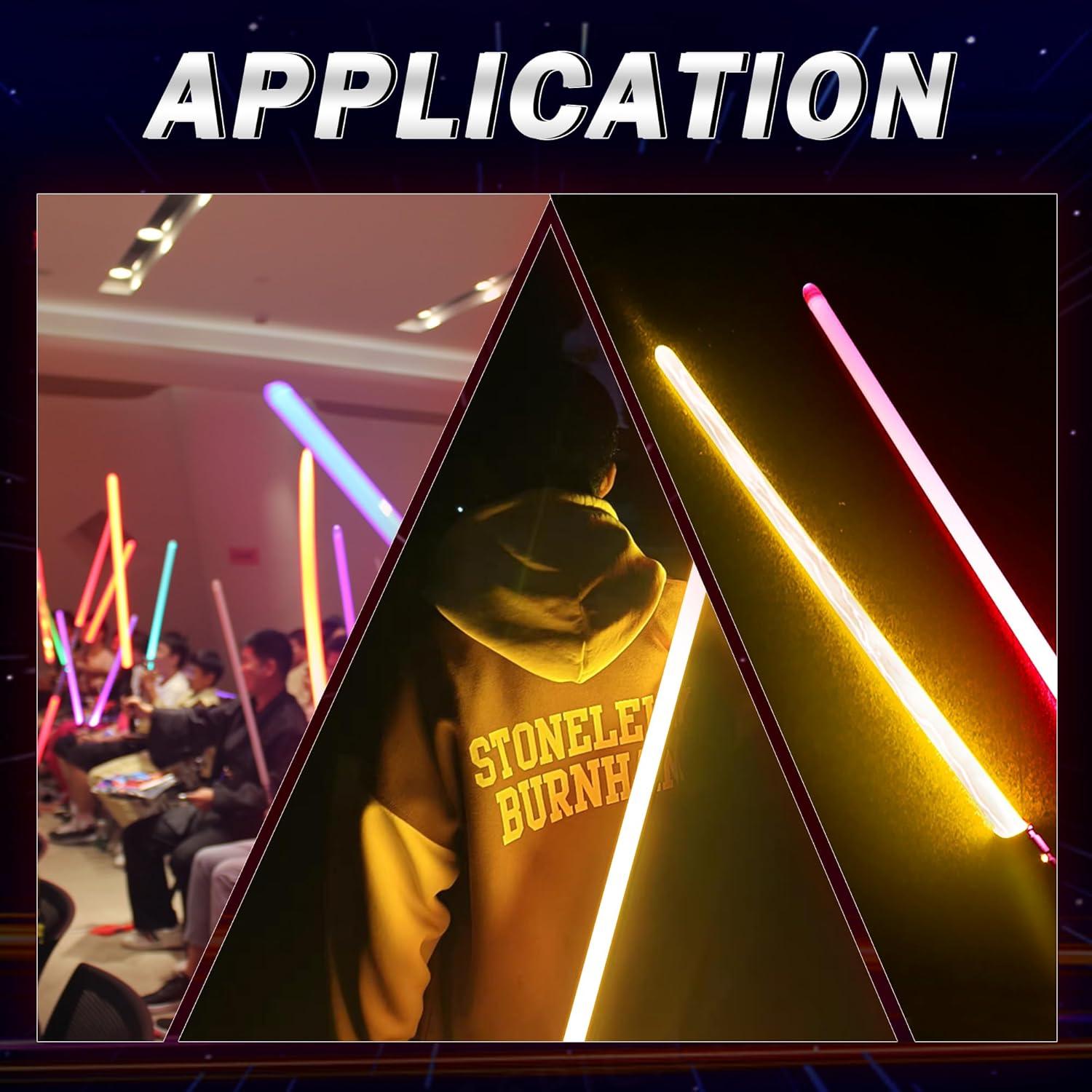 Sable de Luz LED YDDSABER Recargable con Sonido y Luz Naranja