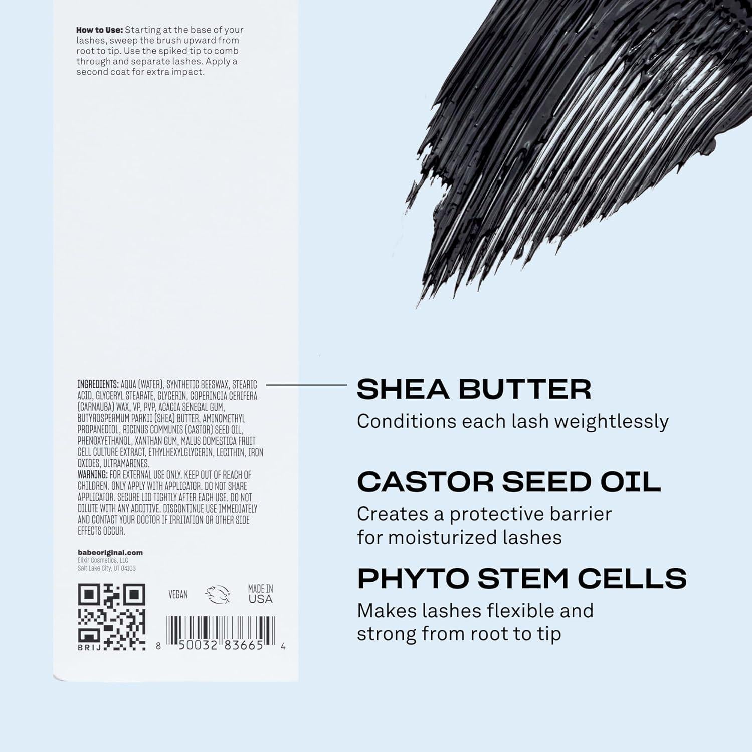 Máscara Babe Original Negra 30g Volumen y Longitud