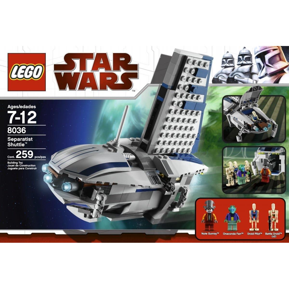 LEGO Star Wars Shuttle Separatista 8036 con 5 Minifiguras