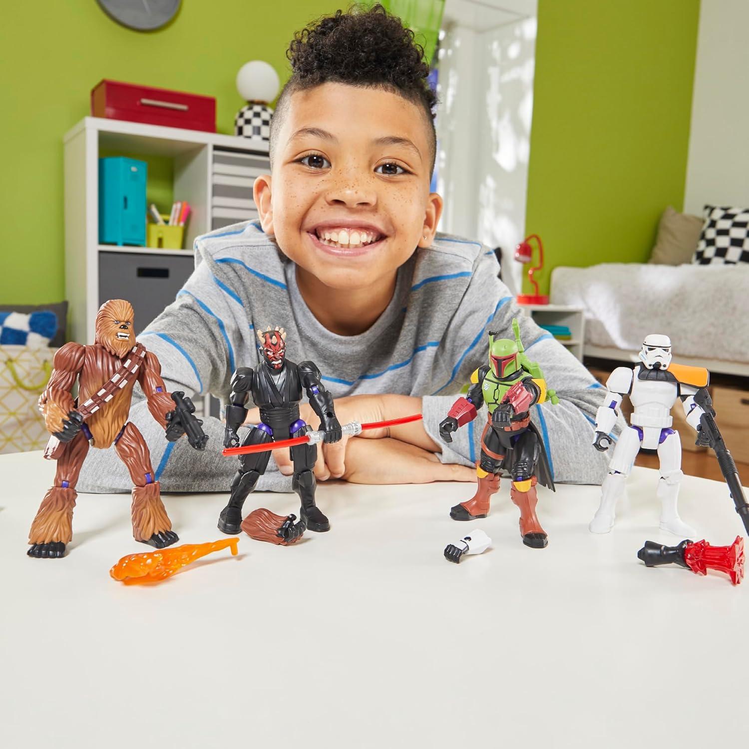 Figura de Acción Deluxe Darth Vader Star Wars MixMashers 4+