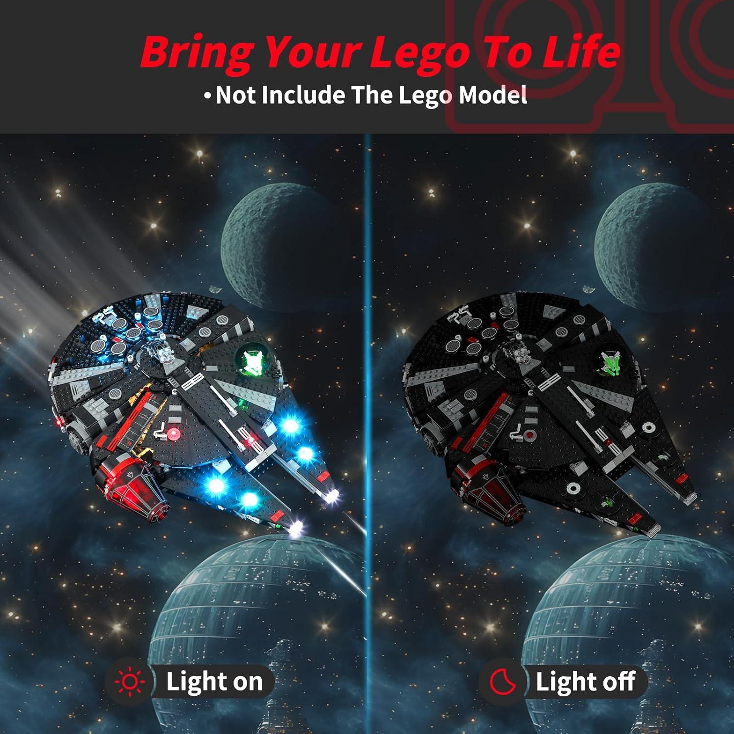 Kit de Luz LED BRIKSMAX para Lego 75389 El Halcón Oscuro