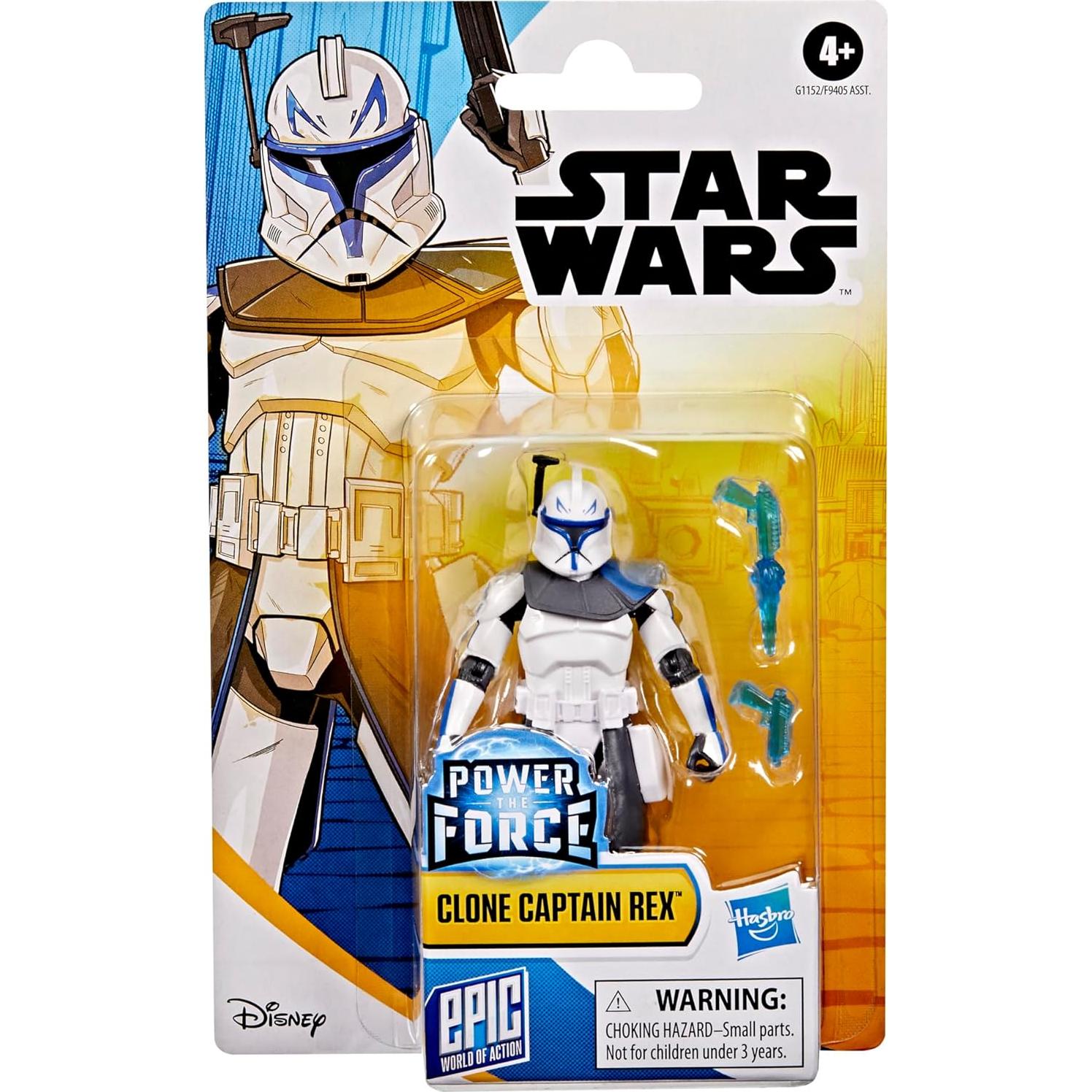 Figura de Acción Capitán Rex Clon Star Wars 10 cm con Accesorios