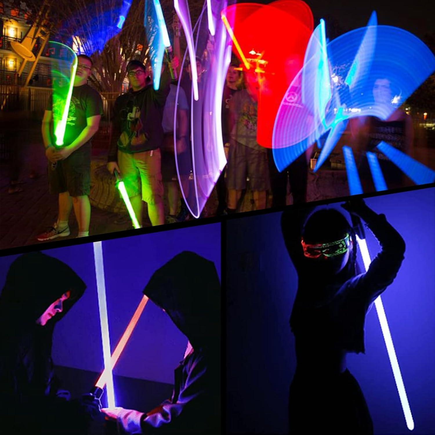 Sable de Luz ELESKOCO Negro con 16 Colores y Sonidos