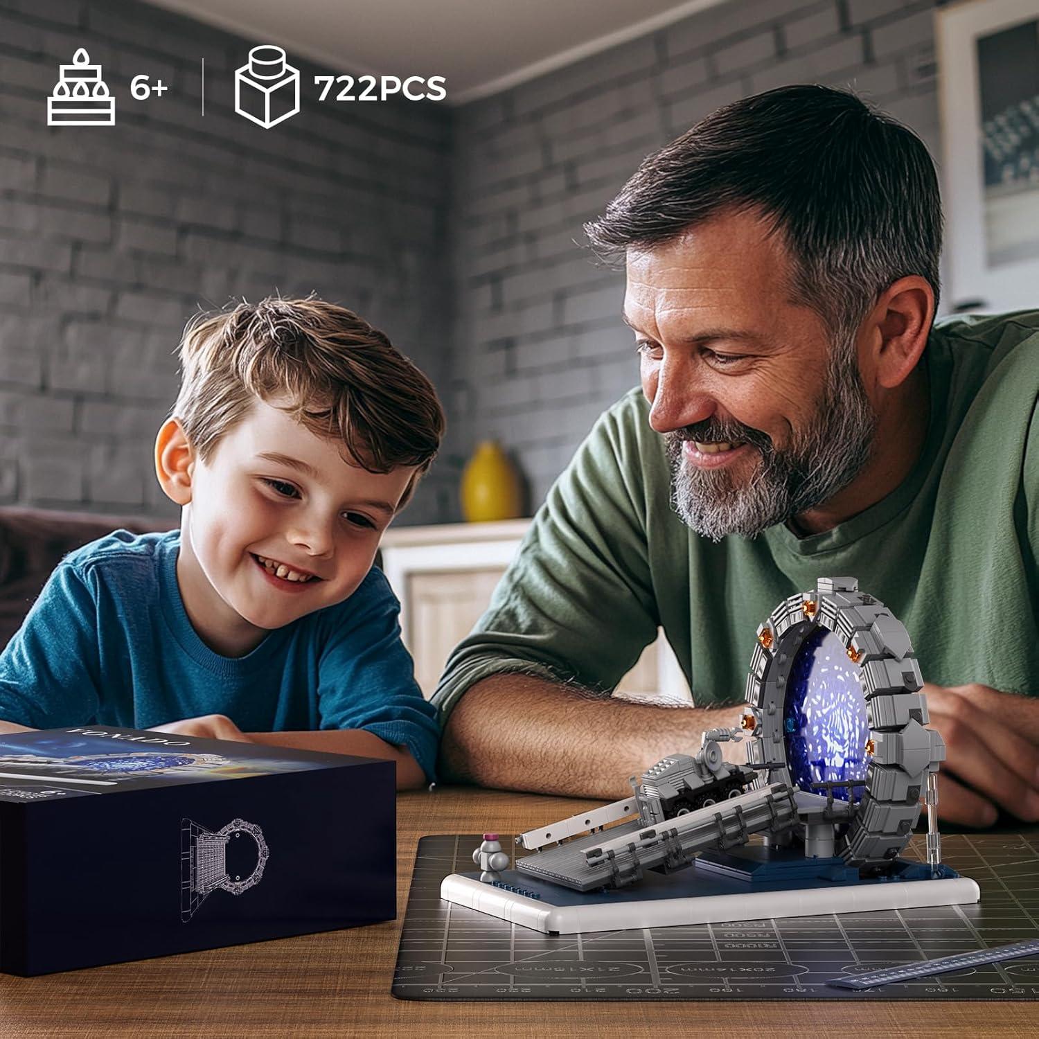 Juguete de Bloques de Construcción Vonado Puerta Espacial 722 Piezas