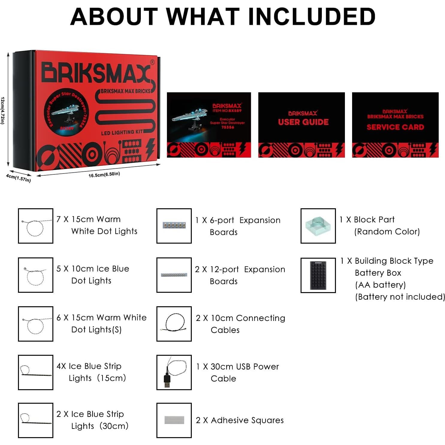 Kit de Iluminación LED BRIKSMAX para LEGO 75356 Executor