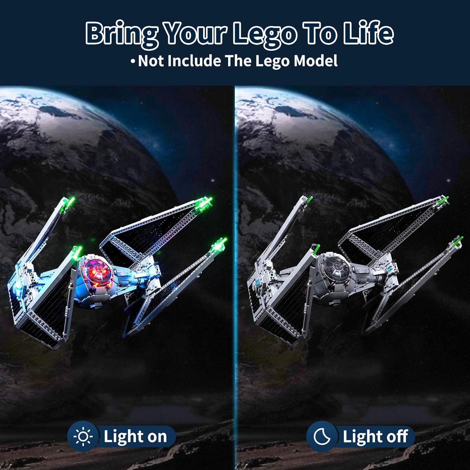Kit de Iluminación LED BRIKSMAX para LEGO 75382 UCS TIE Interceptor
