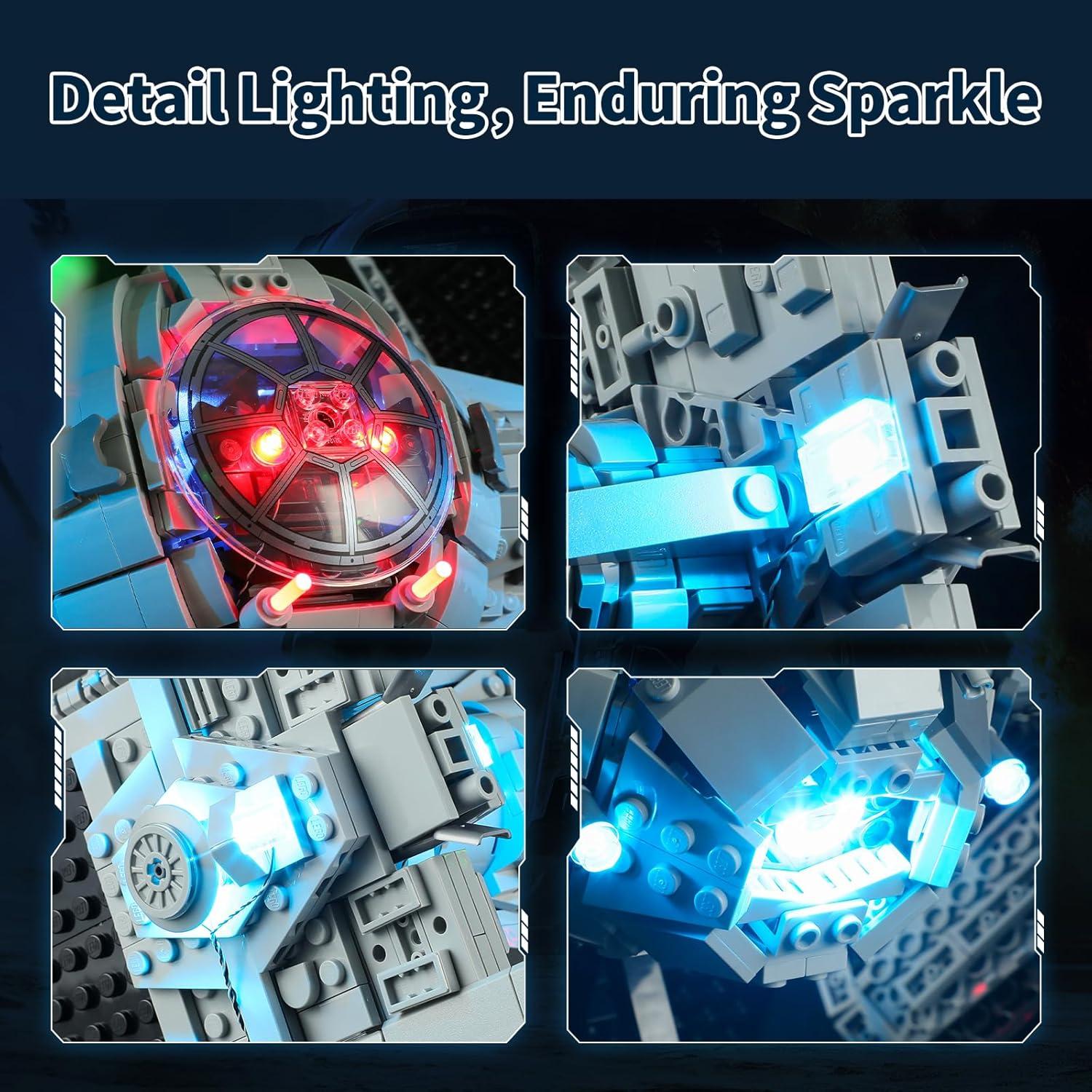 Kit de Iluminación LED BRIKSMAX para LEGO 75382 UCS TIE Interceptor