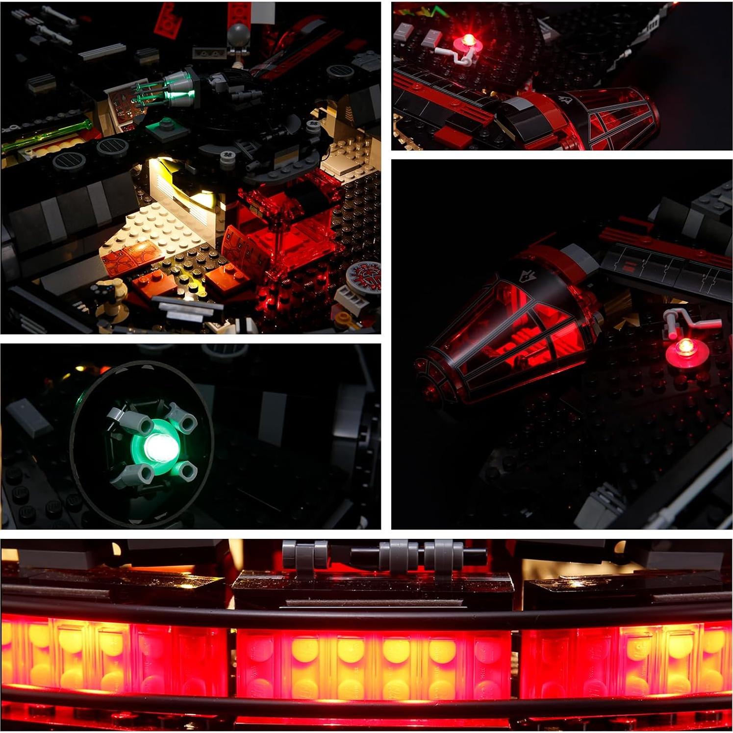 Kit de Luz LED YEABRICKS para LEGO 75389 Star Wars Halcón Oscuro