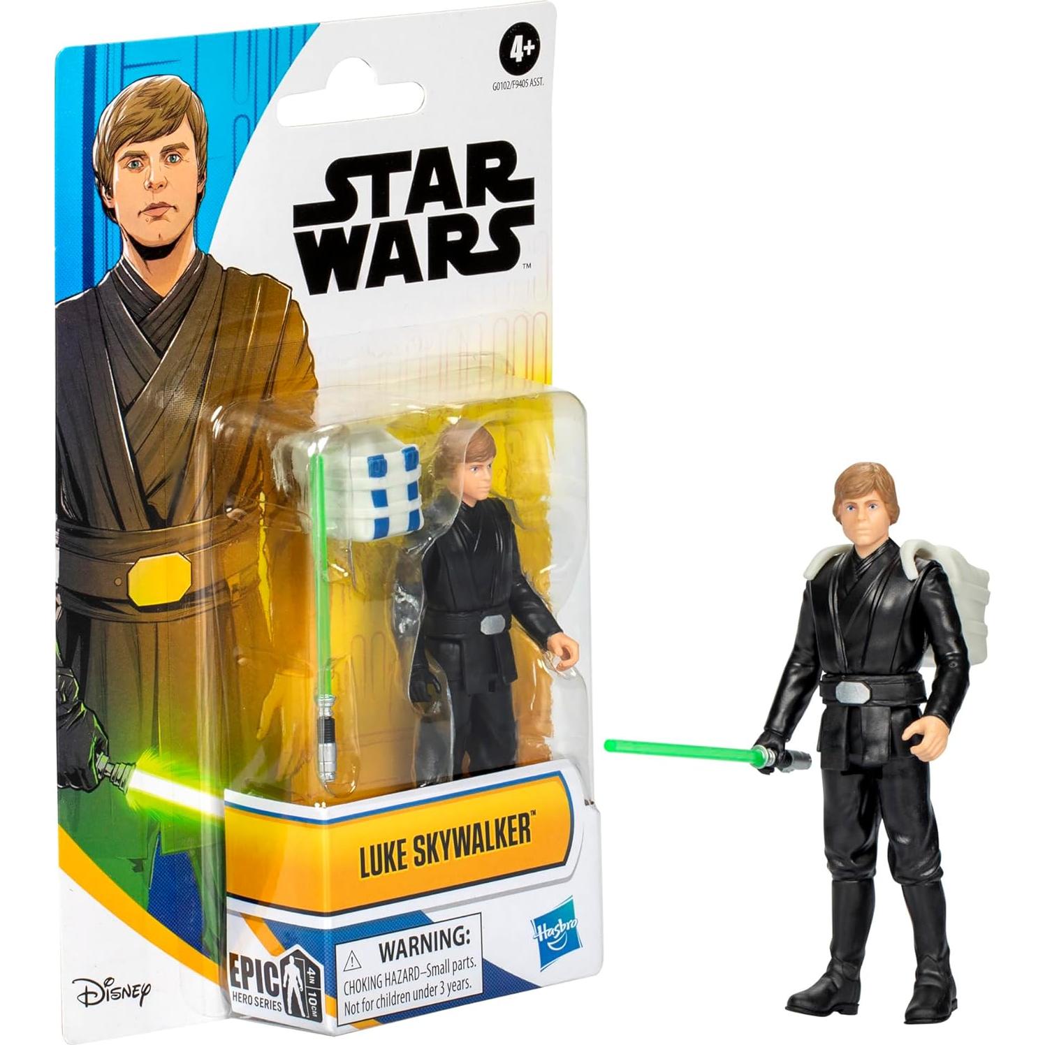 Figura de Acción Luke Skywalker Star Wars 10 cm con Accesorios