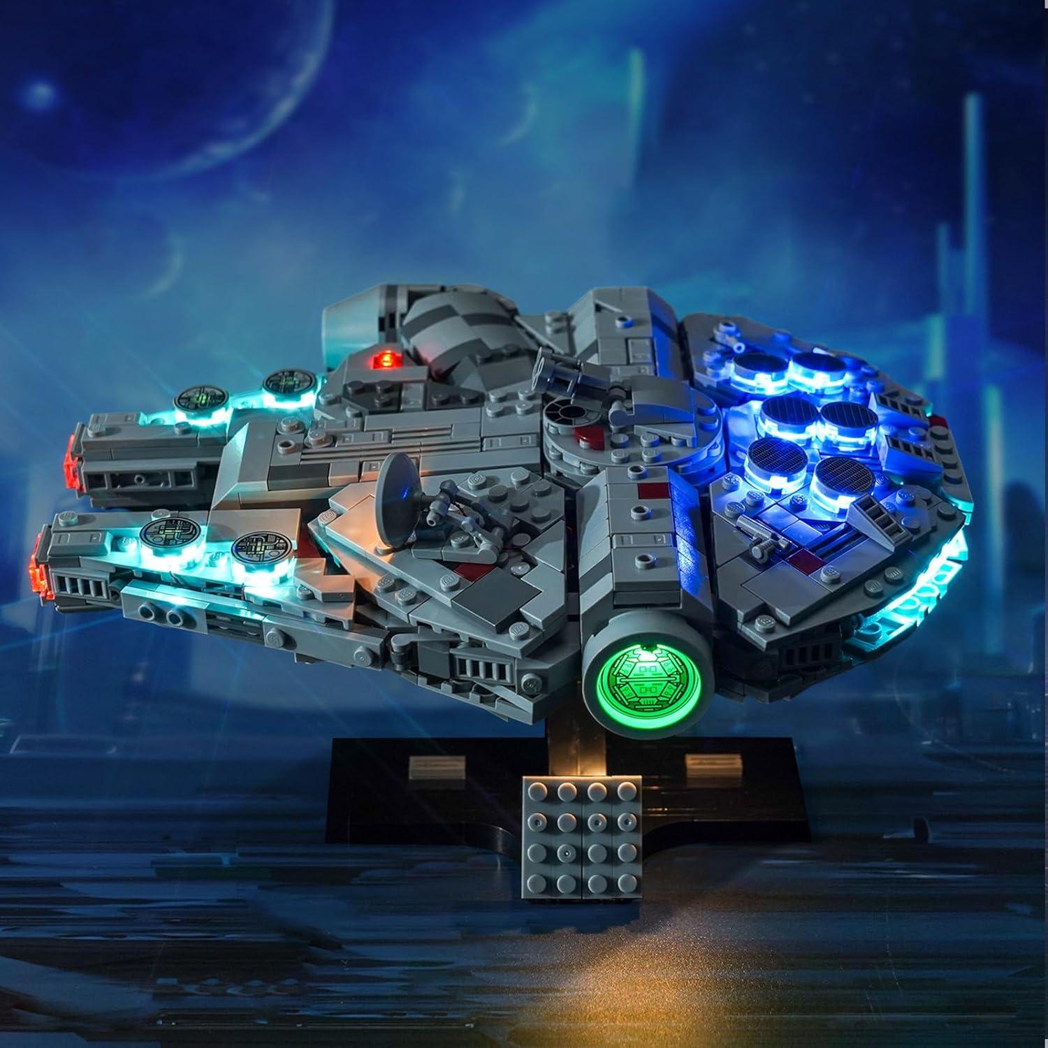 Kit de Luz LED BrickBling para Lego 75375 Halcón Milenario