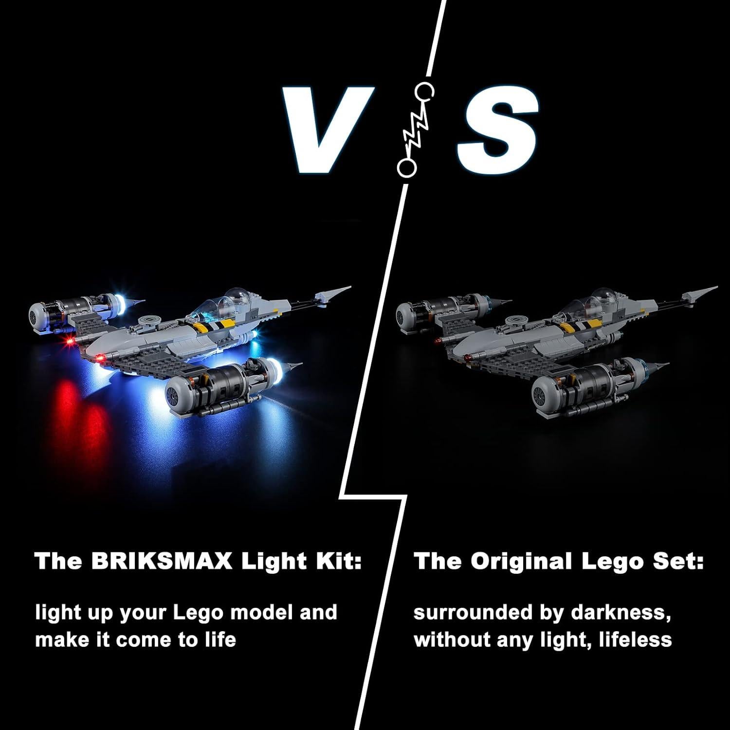 Kit de Iluminación LED BRIKSMAX para LEGO 75325 N-1 Starfighter