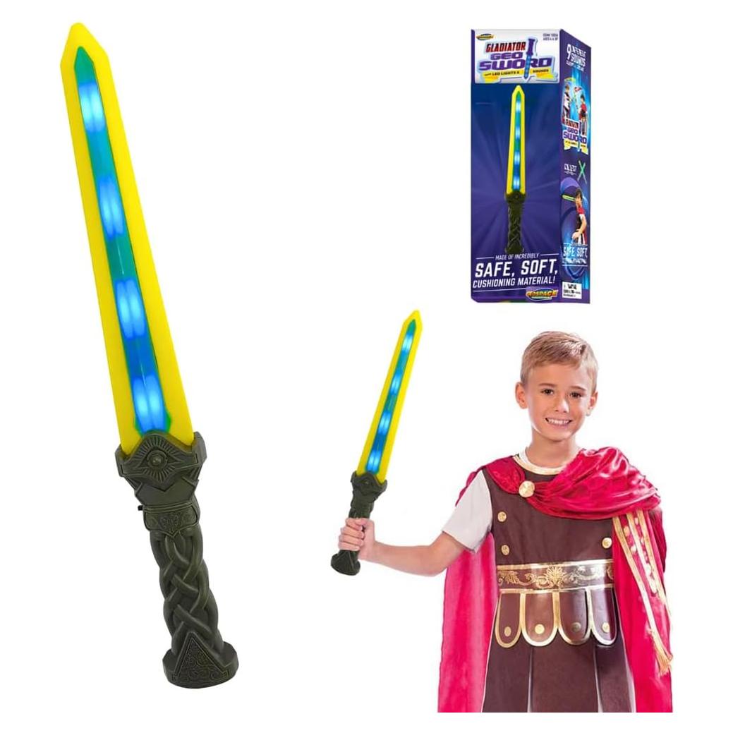 Espada de Juguete LED Geospace Gladiador 45.72 cm - Luces y Sonidos