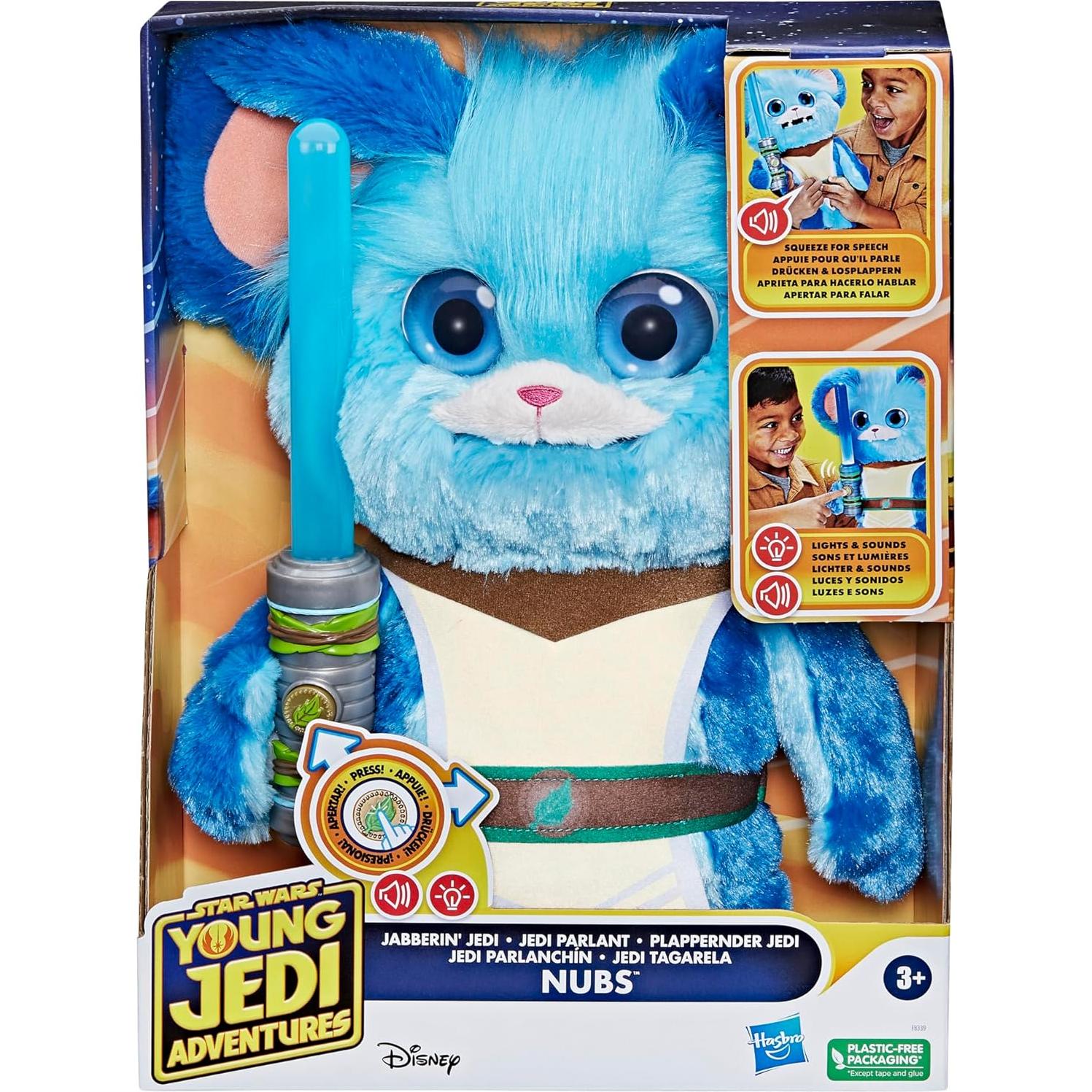 Peluche Electrónico Nubs Jedi Hablante Star Wars 28cm