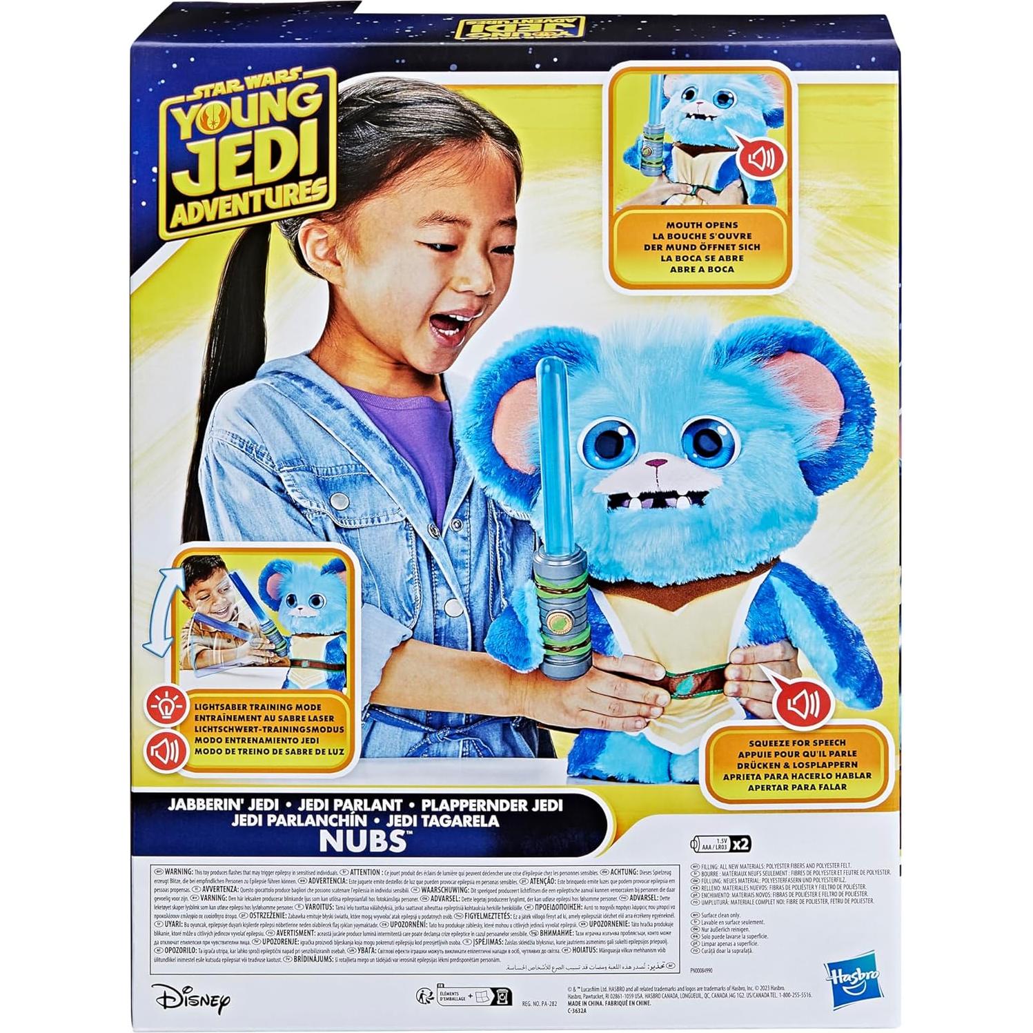 Peluche Electrónico Nubs Jedi Hablante Star Wars 28cm