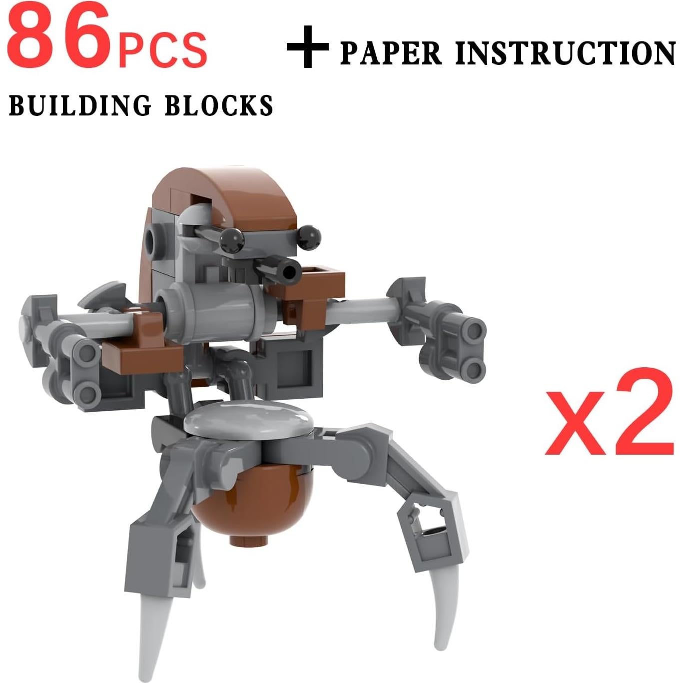 Set de Construcción Droideka MOOXI 86 Piezas para Fans de Cine