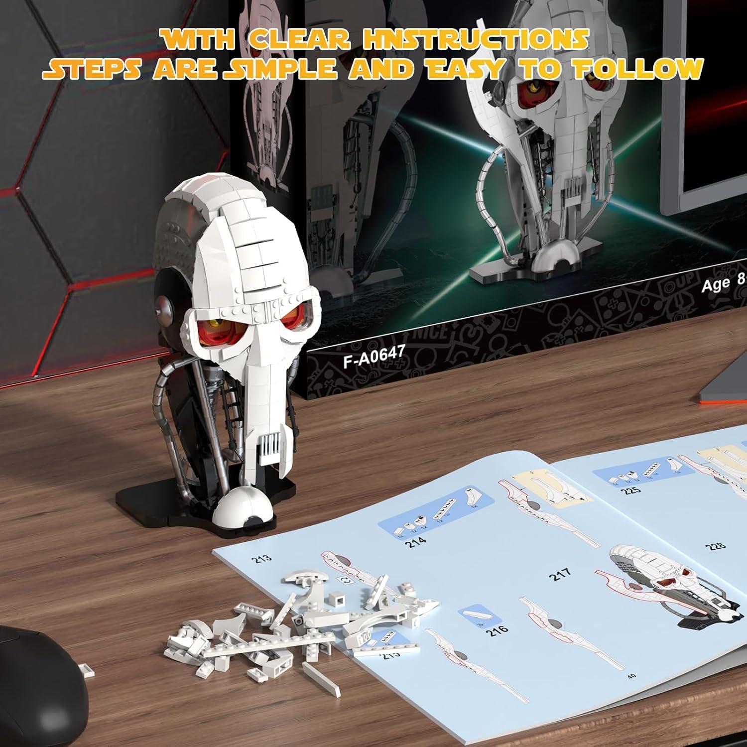 Conjunto de Construcción Casco General 710 Piezas Aphpaio