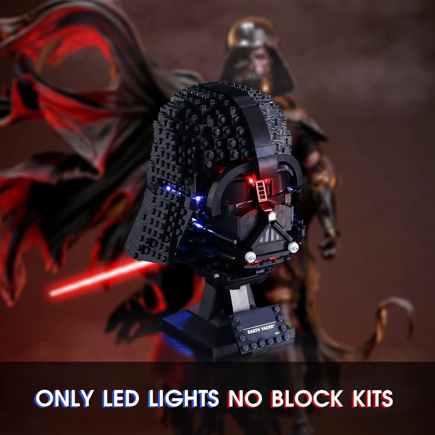 Luz LED Vaodest para Casco LEGO Darth Vader 75304