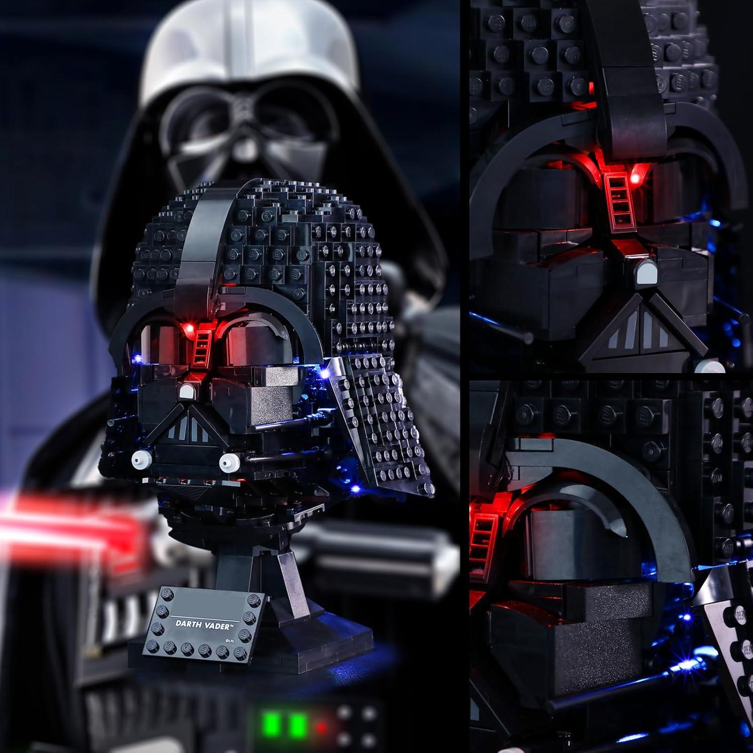 Luz LED Vaodest para Casco LEGO Darth Vader 75304